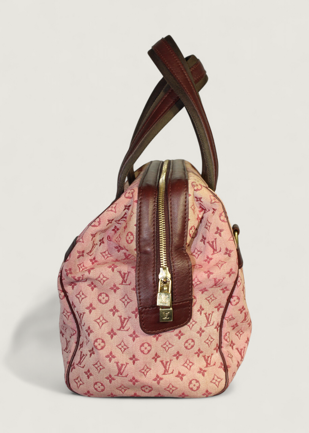 Preloved | Louis Vuitton Monogram Mini Josephine GM i Pink & Bordeaux Rød Denim Canvas