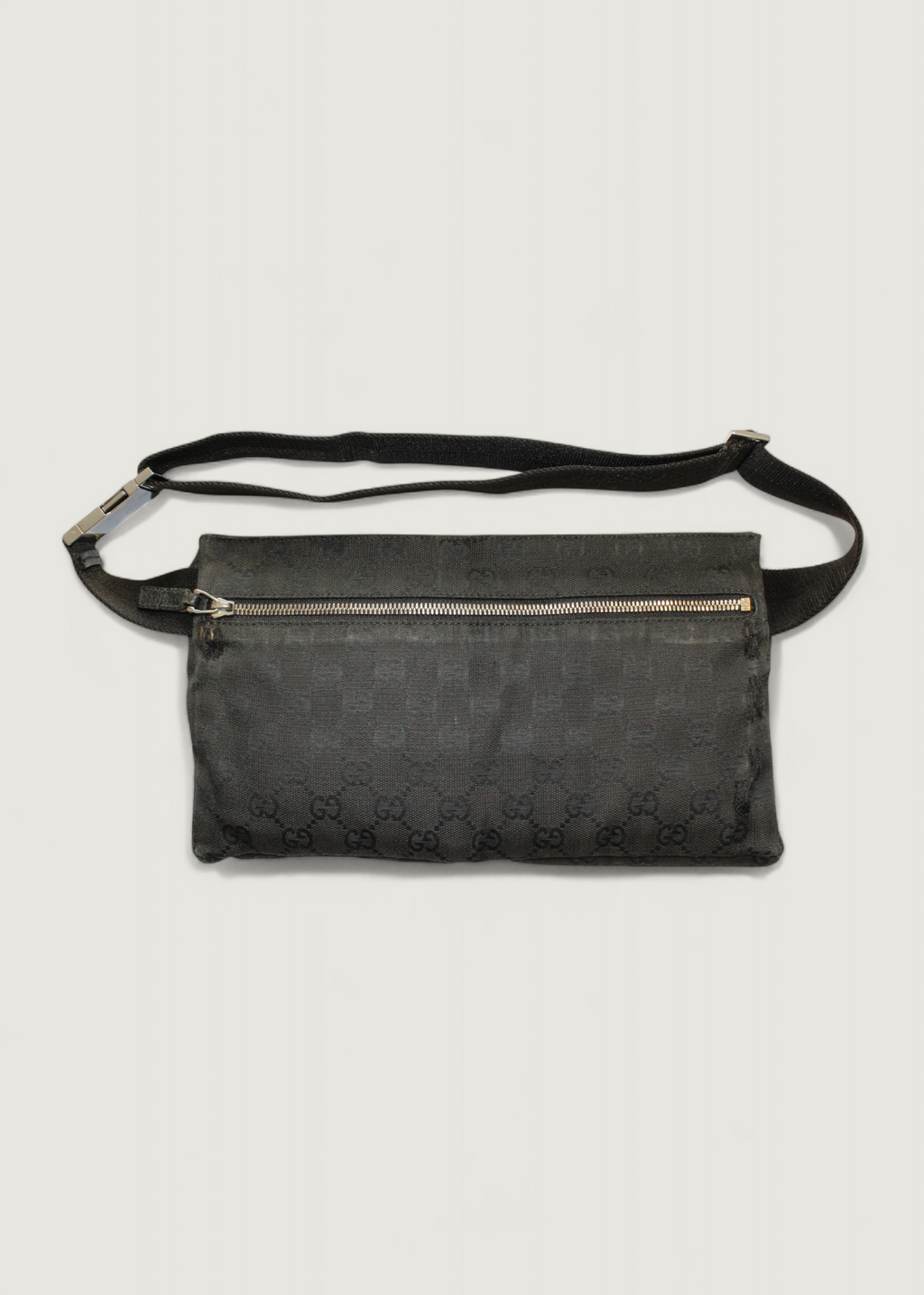 Preloved | Gucci GG Monogram Bæltetaske i Sort Canvas