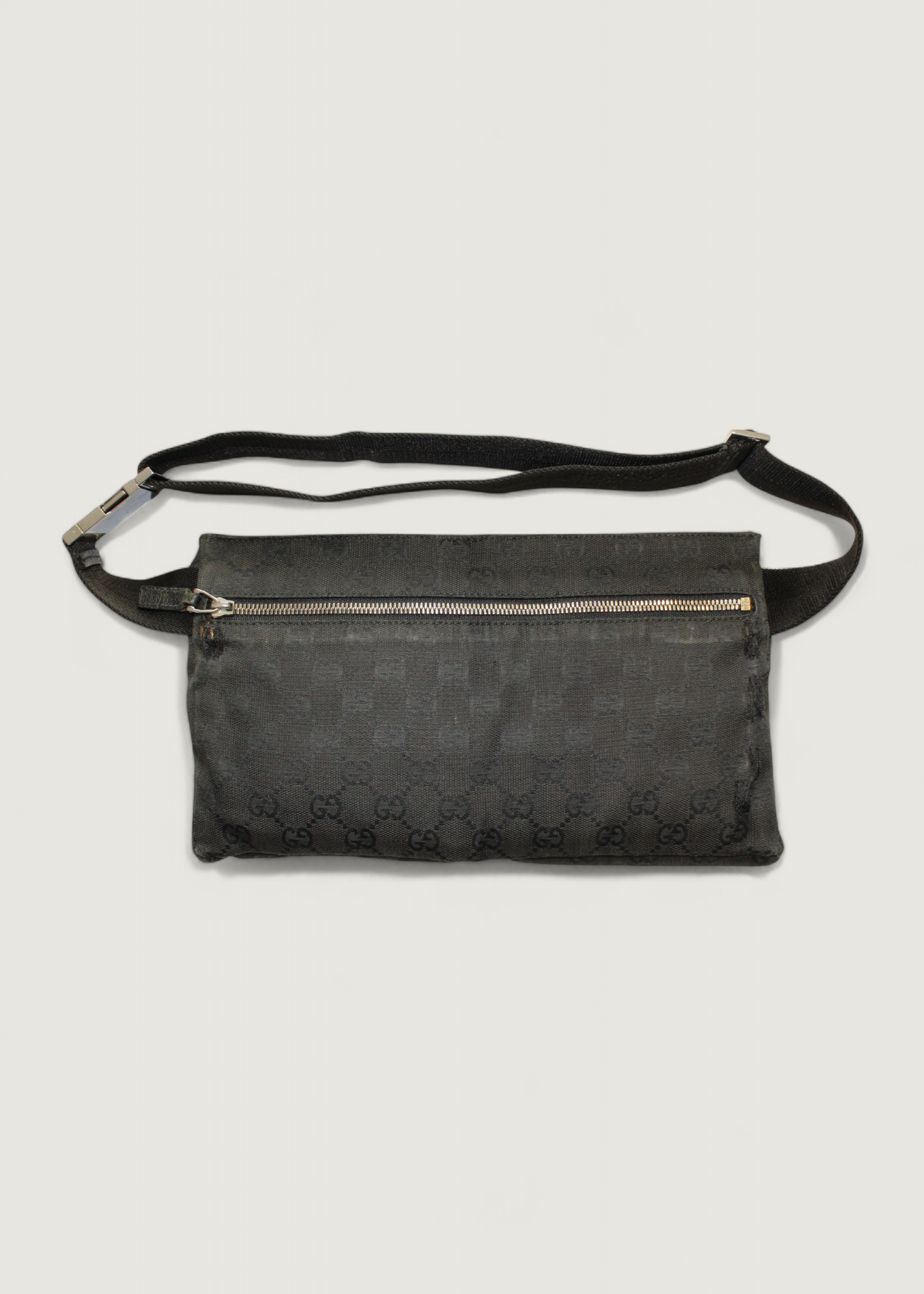 Preloved | Gucci GG Monogram Bæltetaske i Sort Canvas