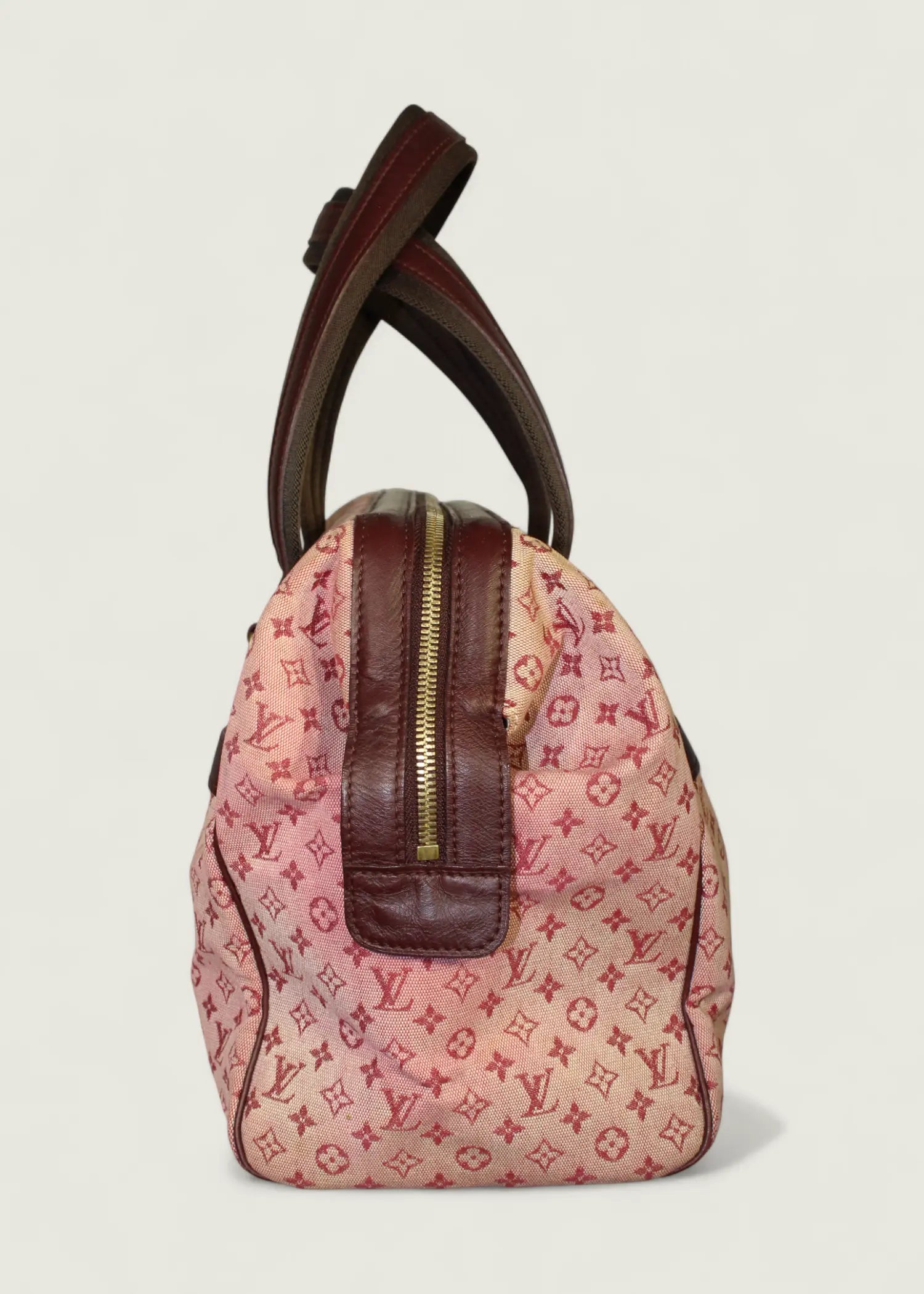 Preloved | Louis Vuitton Monogram Mini Josephine GM i Pink & Bordeaux Rød Denim Canvas Louis Vuitton
