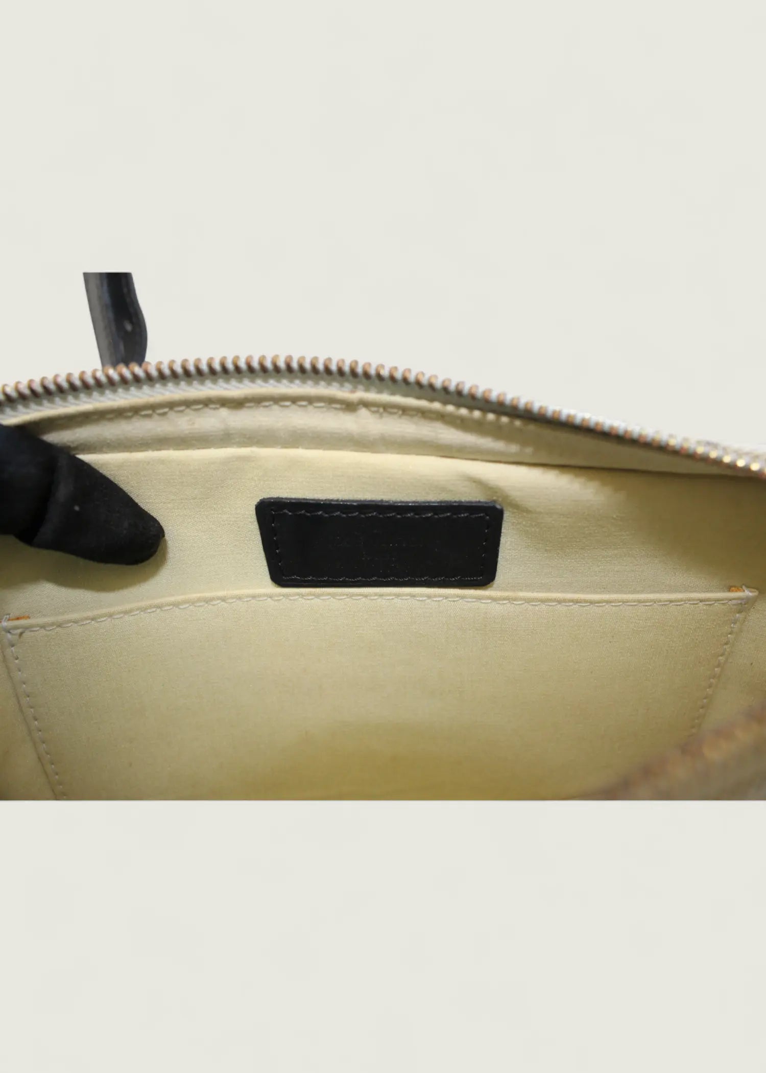 Preloved | Louis Vuitton Monogram Mini Juliette PM Crossbody i Grå Blå Canvas Louis Vuitton