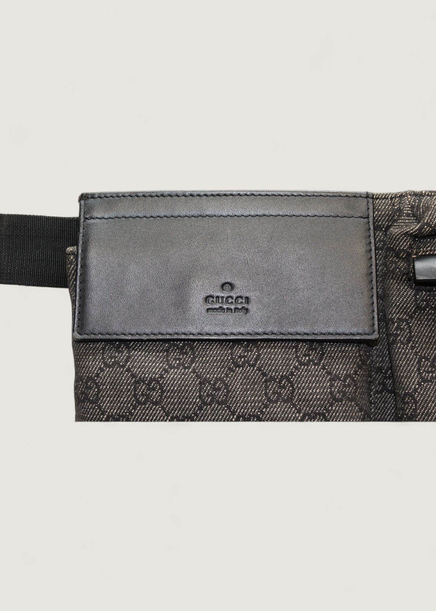 Preloved | Gucci GG Monogram Bæltetaske i Metallic Canvas