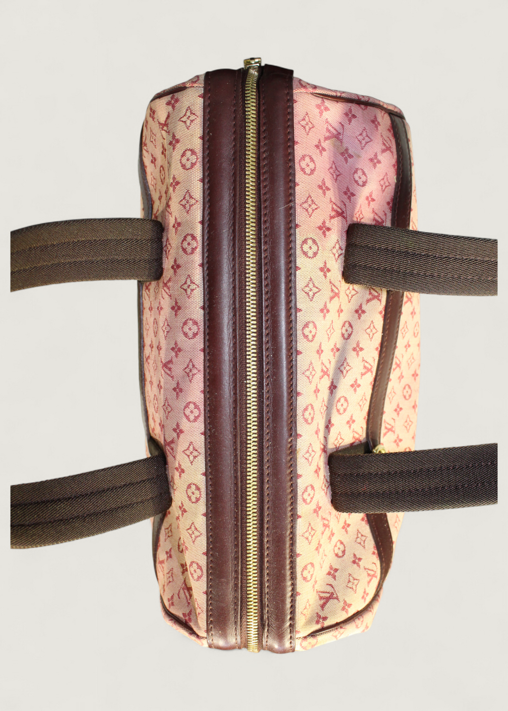 Preloved | Louis Vuitton Monogram Mini Josephine GM i Pink & Bordeaux Rød Denim Canvas