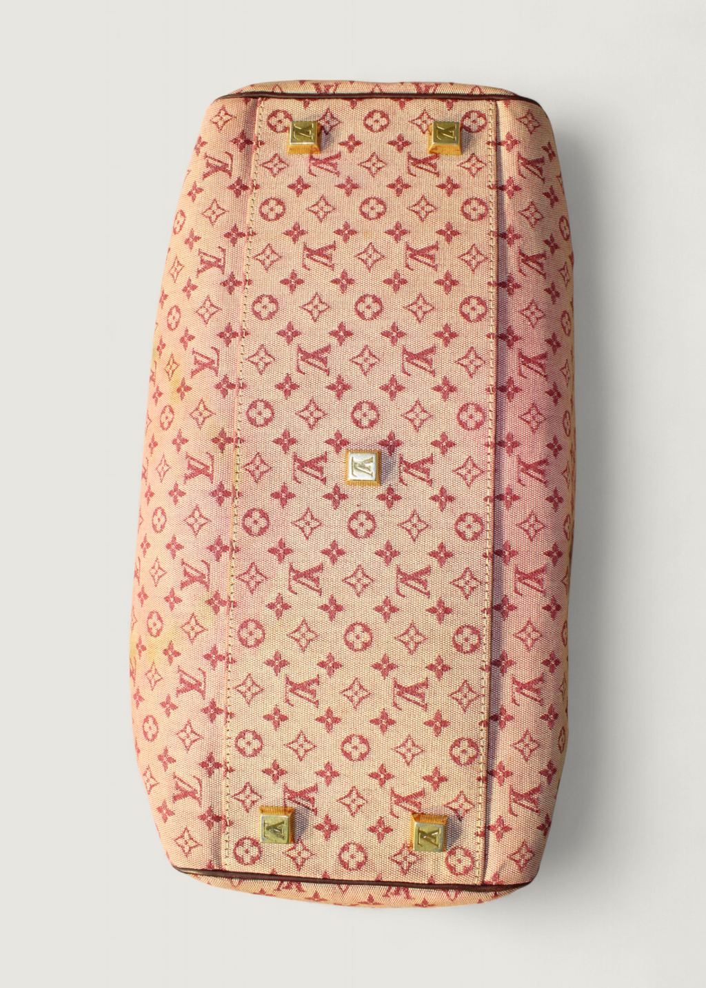 Preloved | Louis Vuitton Monogram Mini Josephine GM i Pink & Bordeaux Rød Denim Canvas