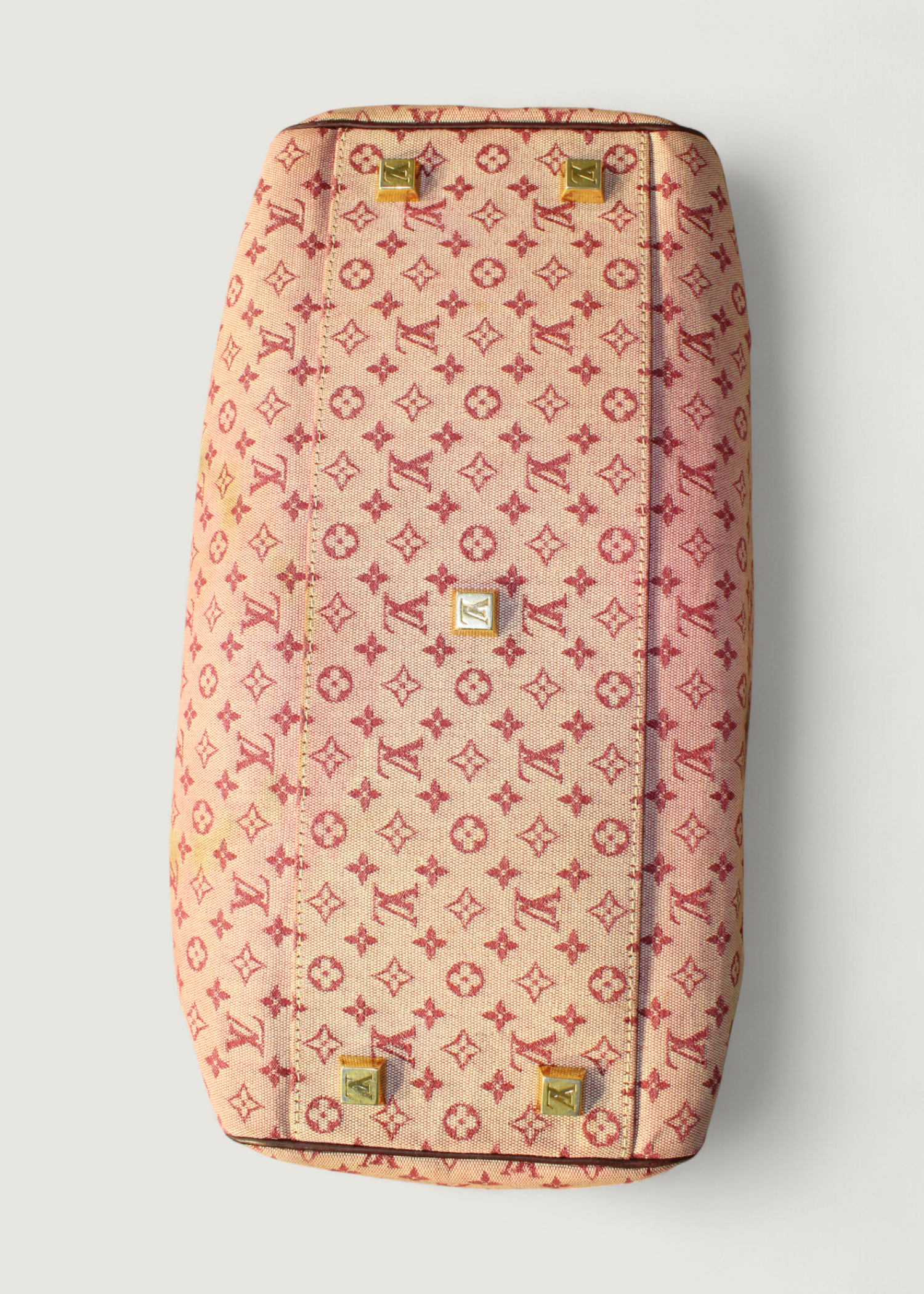 Preloved | Louis Vuitton Monogram Mini Josephine GM i Pink & Bordeaux Rød Denim Canvas