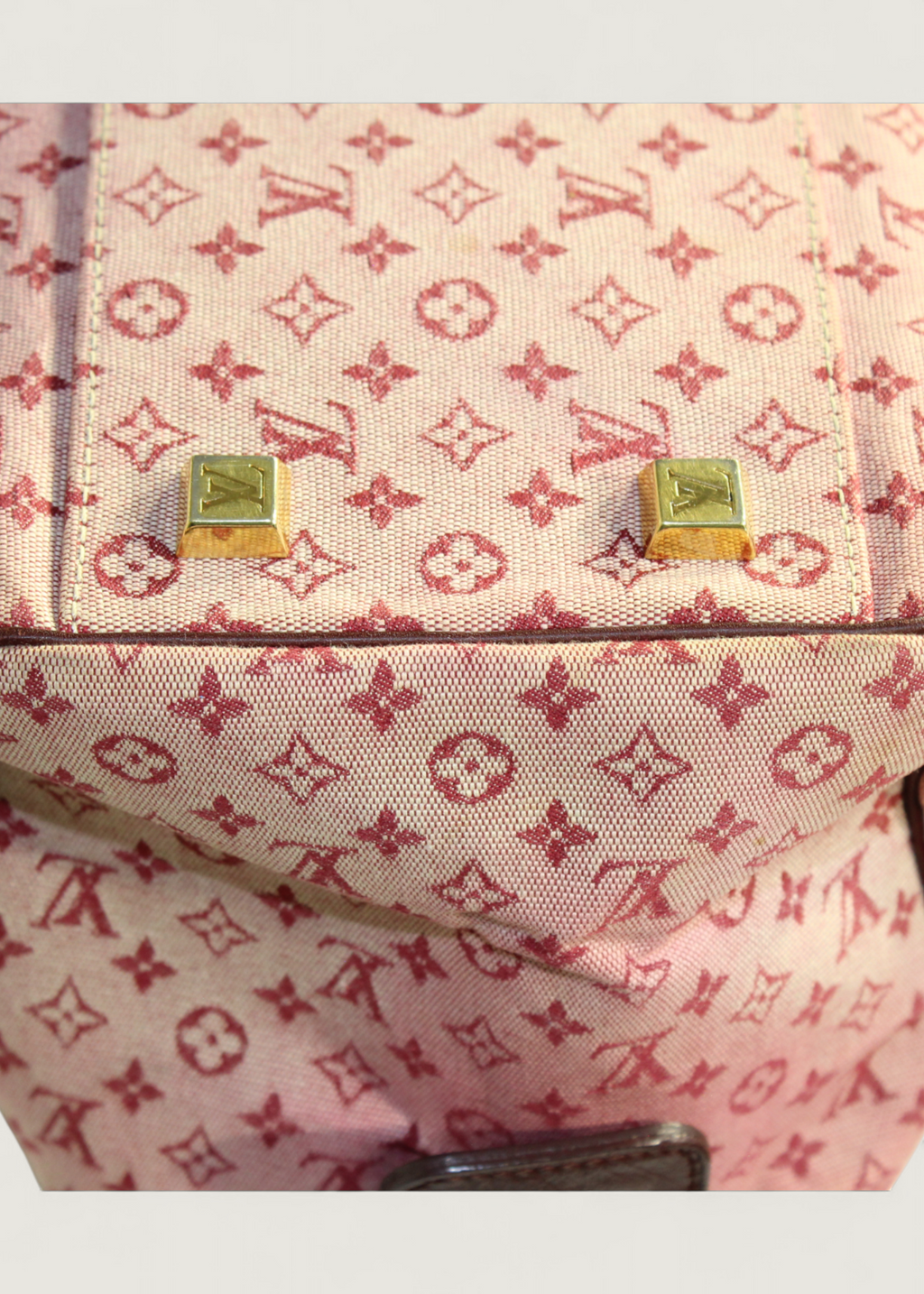 Preloved | Louis Vuitton Monogram Mini Josephine GM i Pink & Bordeaux Rød Denim Canvas