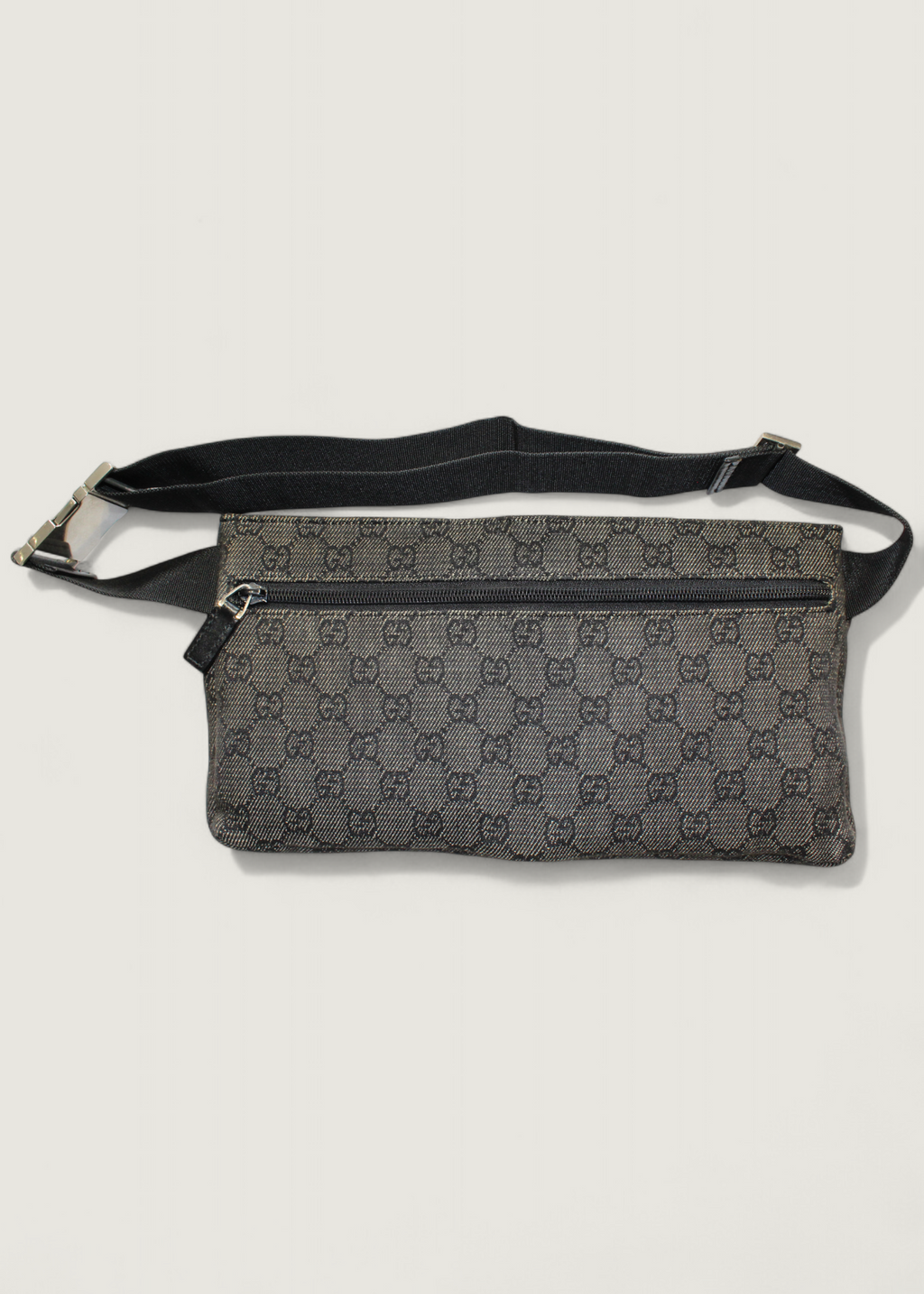 Preloved | Gucci GG Monogram Bæltetaske i Metallic Canvas