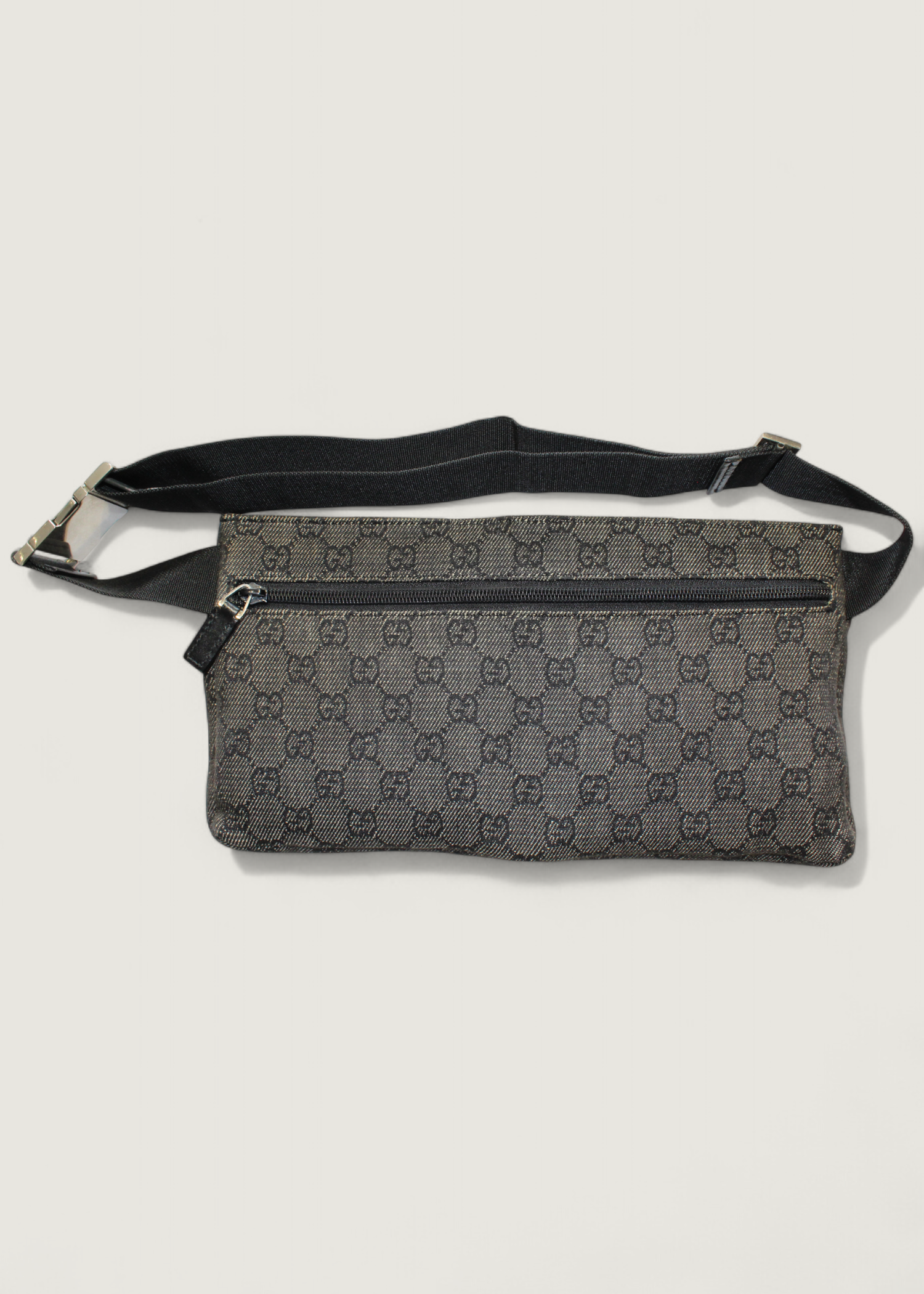 Preloved | Gucci GG Monogram Bæltetaske i Metallic Canvas