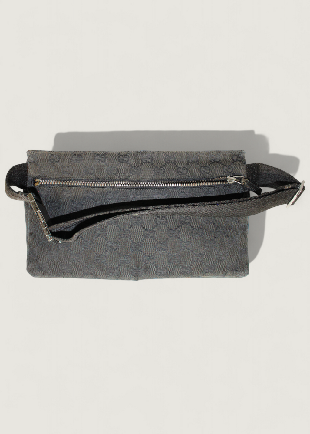 Preloved | Gucci GG Monogram Bæltetaske i Metallic Canvas