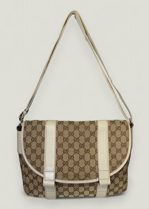 Preloved | Gucci GG Crossbody i Beige Monogram Canvas