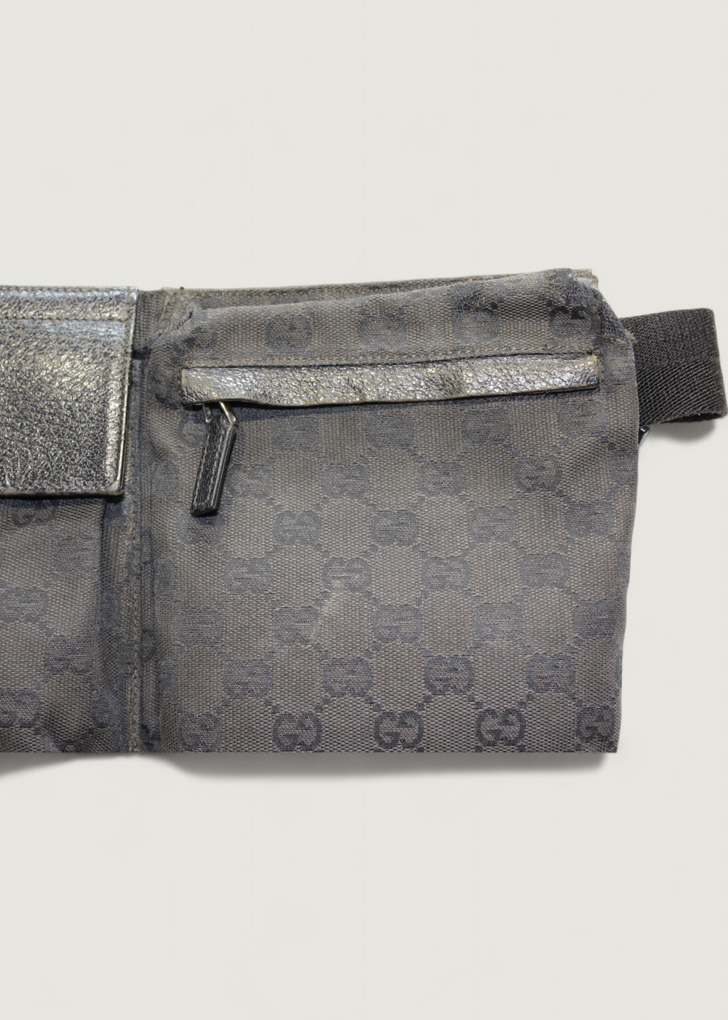Preloved | Gucci GG Monogram Bæltetaske i Sort Canvas