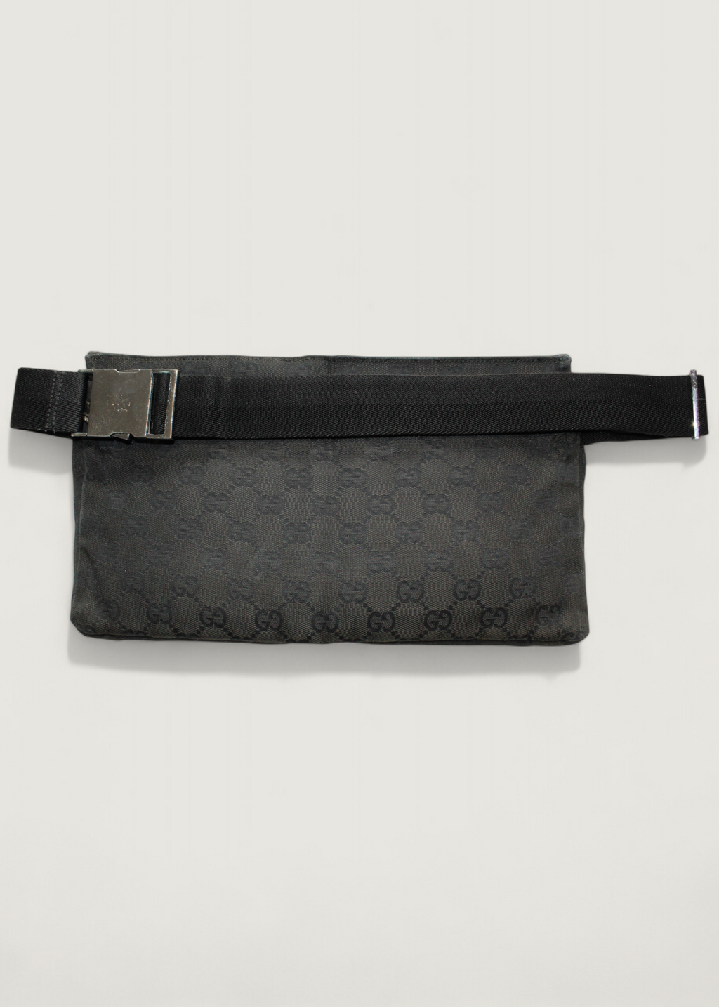 Preloved | Gucci GG Monogram Bæltetaske i Sort Canvas