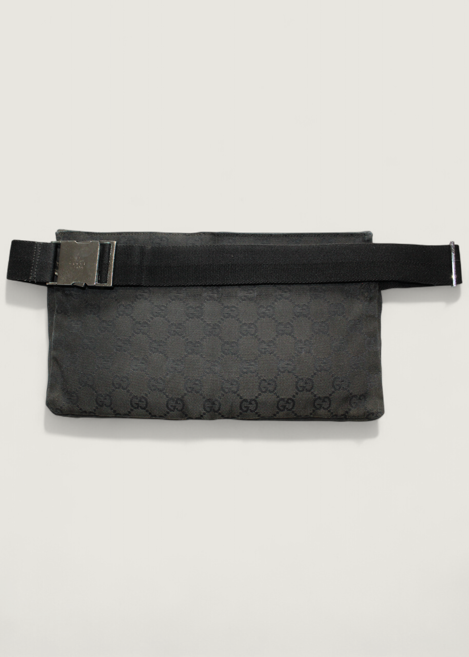 Preloved | Gucci GG Monogram Bæltetaske i Sort Canvas