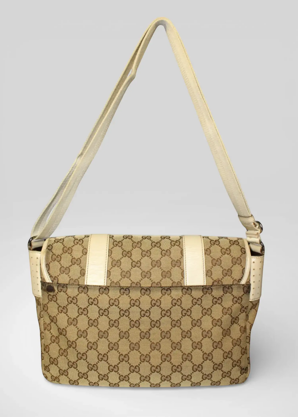 Preloved | Gucci GG Crossbody i Beige Monogram Canvas Gucci