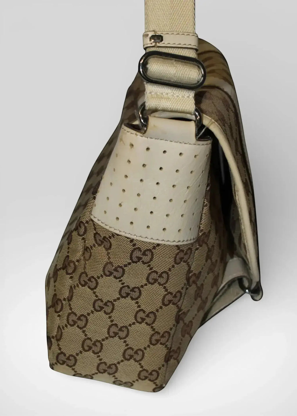 Preloved | Gucci GG Crossbody i Beige Monogram Canvas Gucci