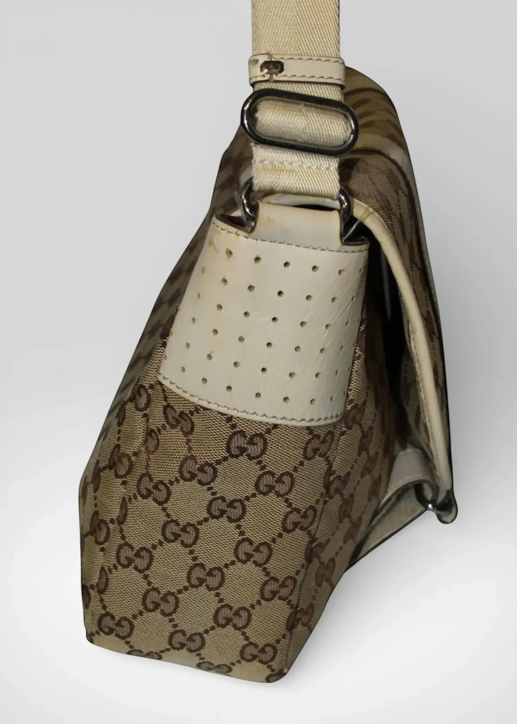 Preloved | Gucci GG Crossbody i Beige Monogram Canvas Gucci