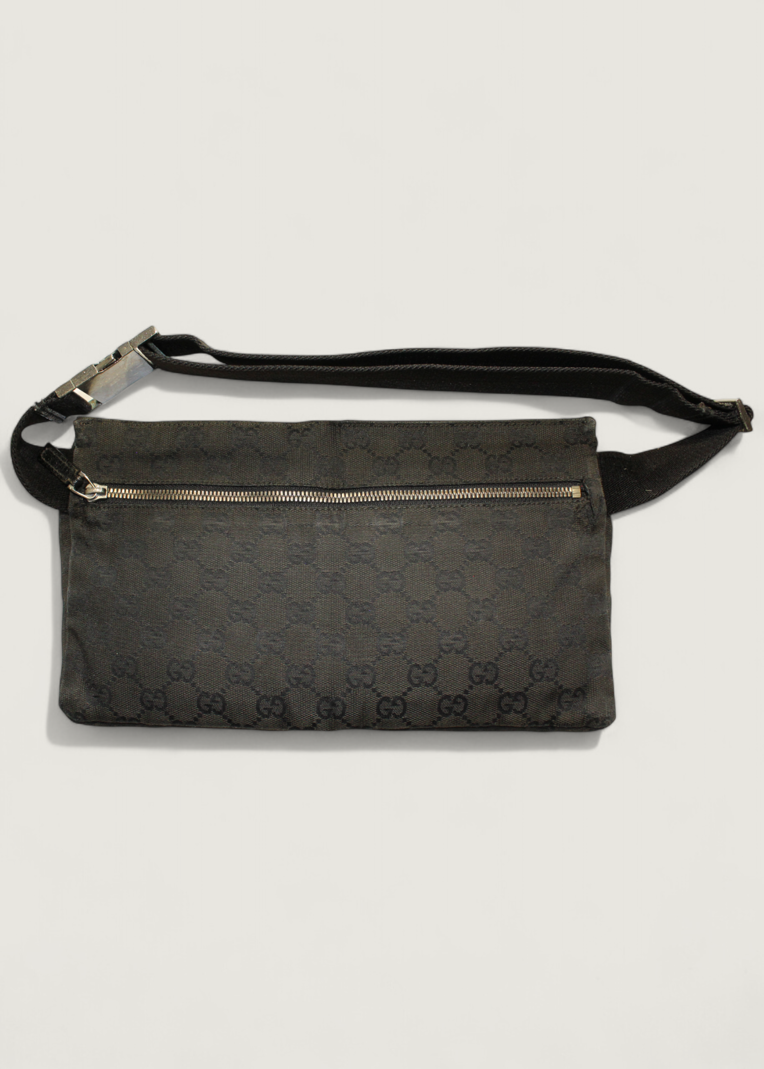 Preloved | Gucci GG Monogram Bæltetaske i Sort Canvas