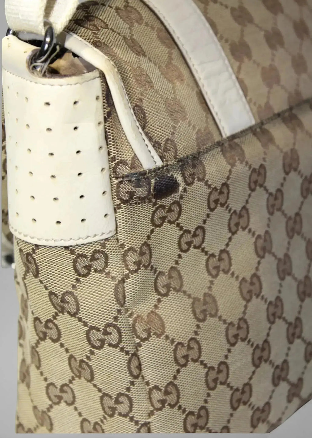 Preloved | Gucci GG Crossbody i Beige Monogram Canvas Gucci