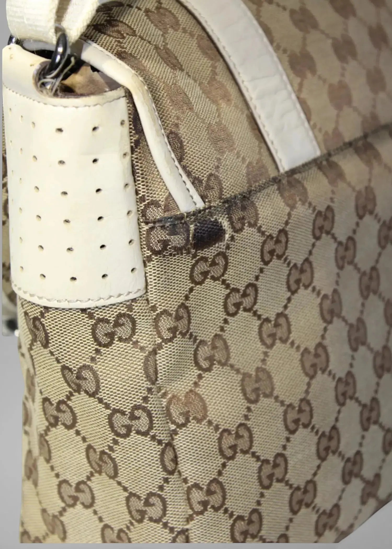 Preloved | Gucci GG Crossbody i Beige Monogram Canvas Gucci