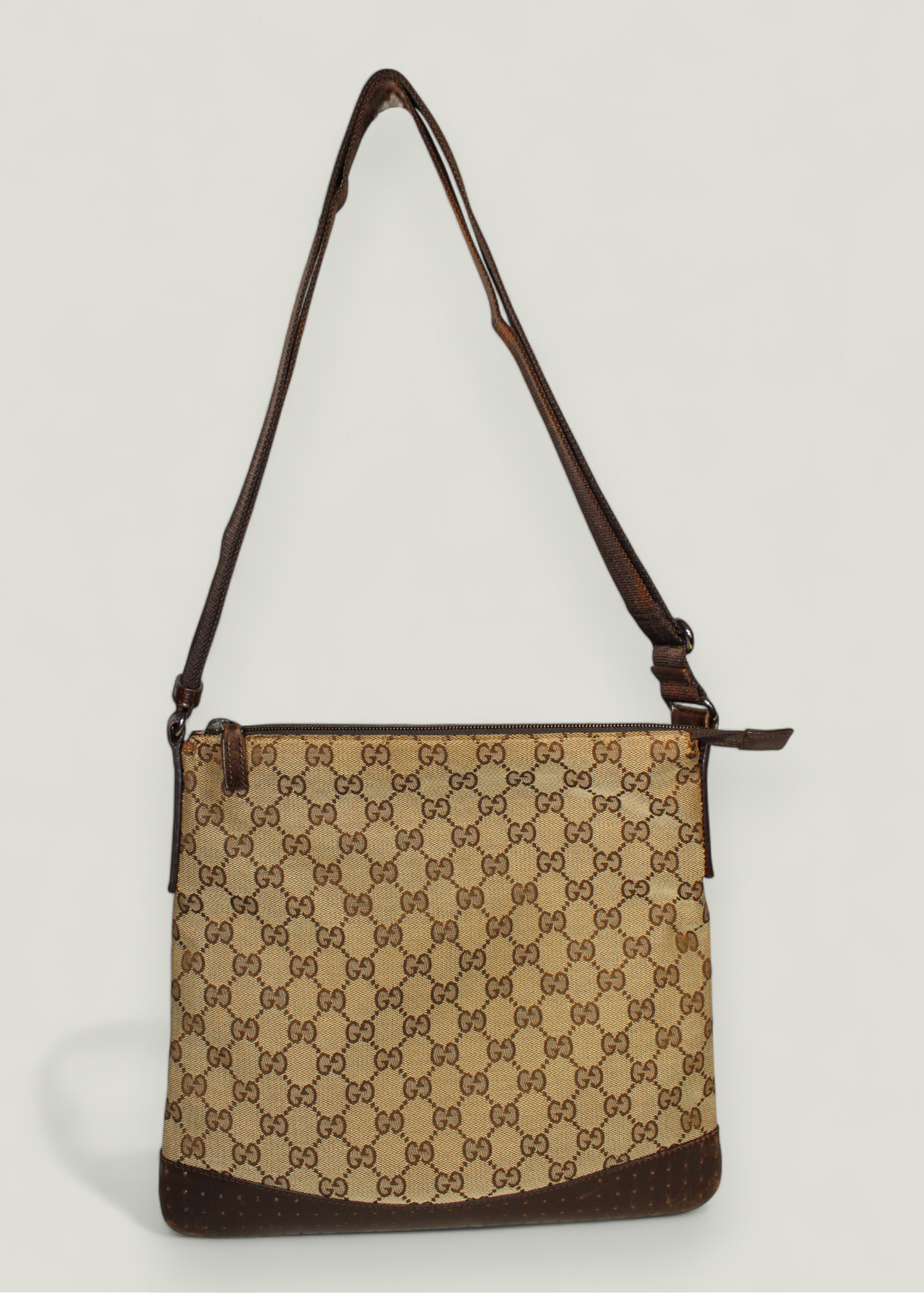Preloved | Gucci GG Crossbody i Beige Canvas