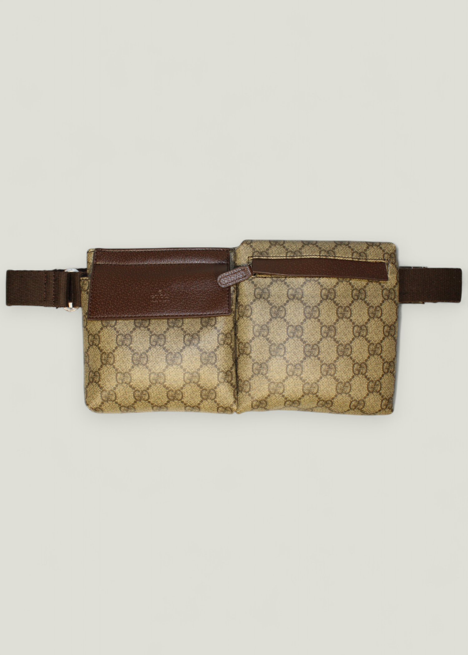 Preloved | Gucci GG Bæltetaske i Beige Coated Monogram Canvas