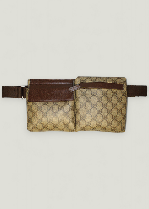 Preloved | Gucci GG Bæltetaske i Beige Coated Monogram Canvas