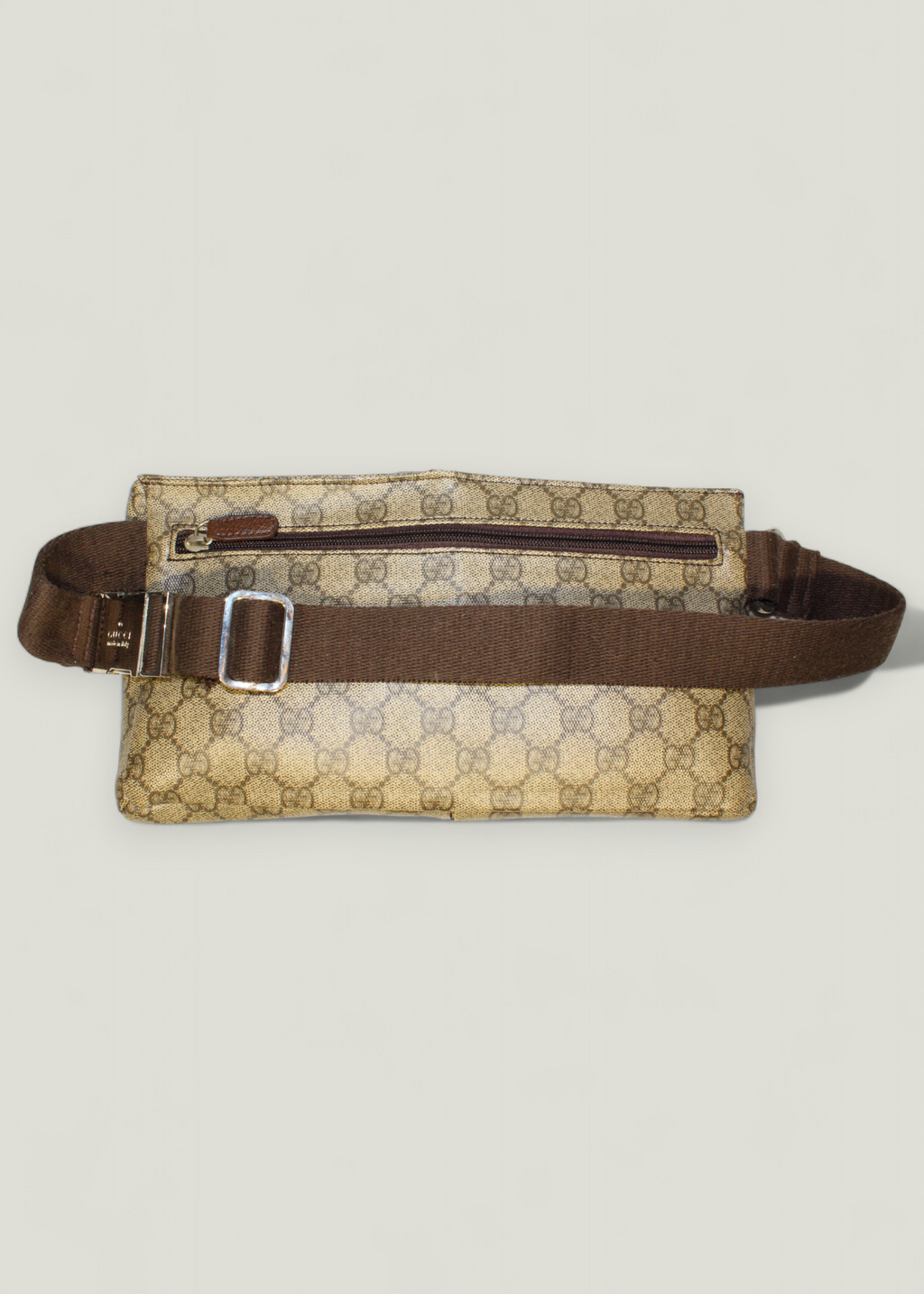 Preloved | Gucci GG Bæltetaske i Beige Coated Monogram Canvas