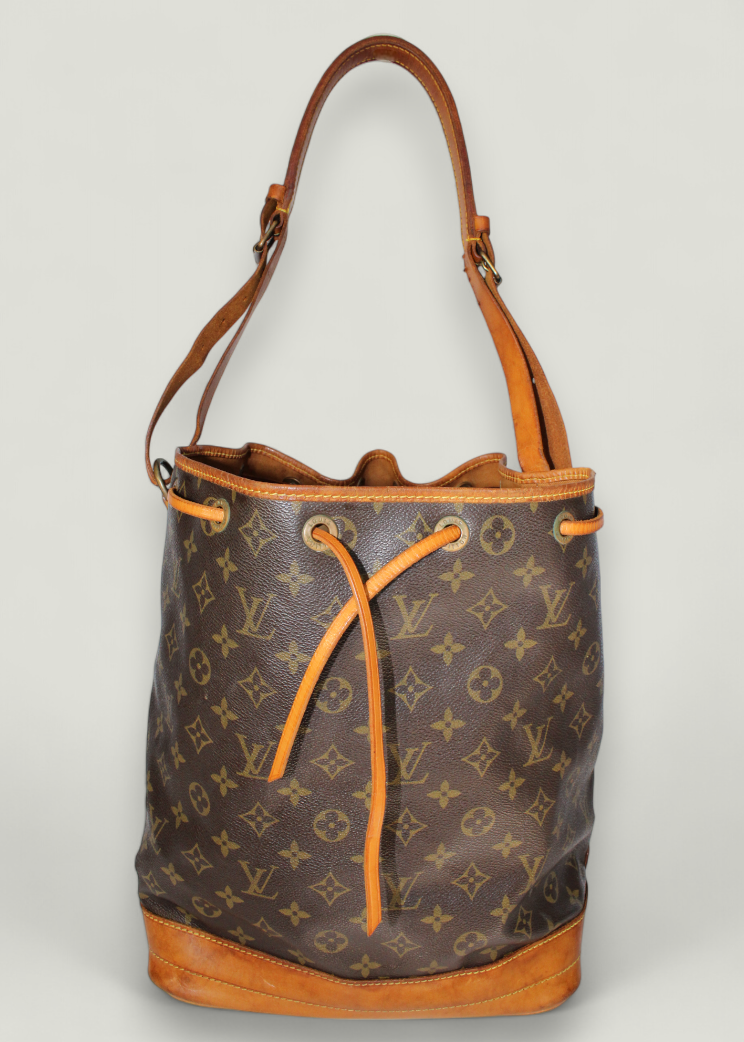 Preloved | Louis Vuitton Noé Skuldertaske Stor i Monogram Canvas