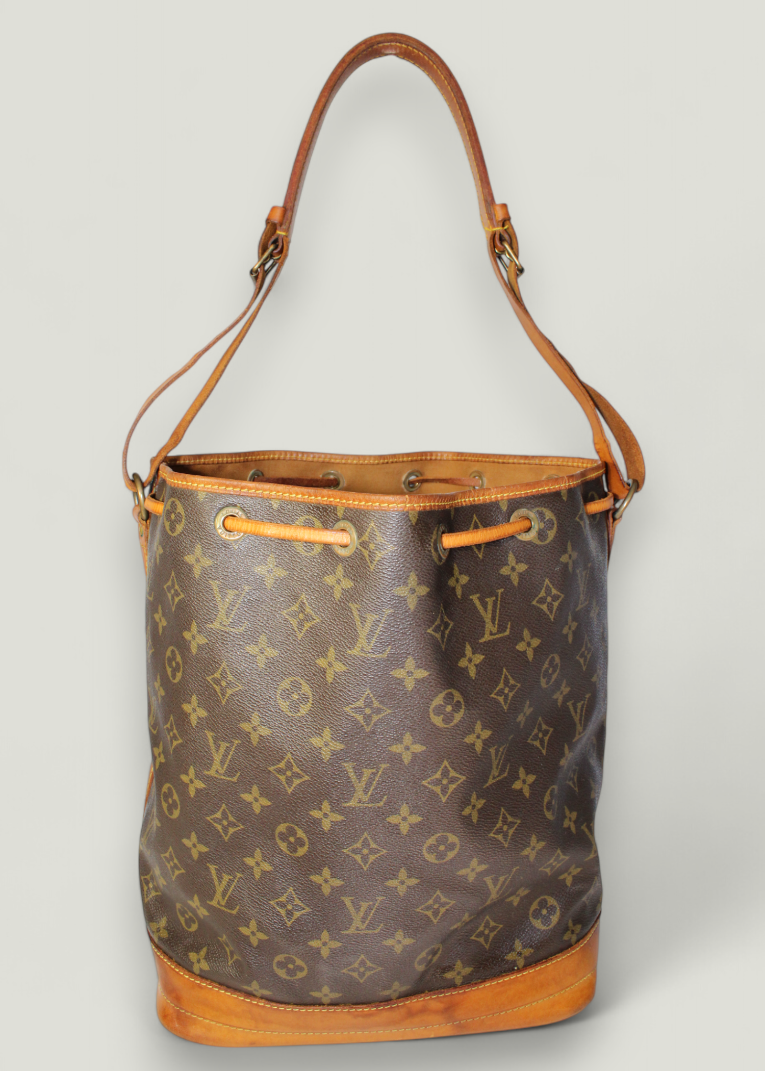 Preloved | Louis Vuitton Noé Skuldertaske Stor i Monogram Canvas