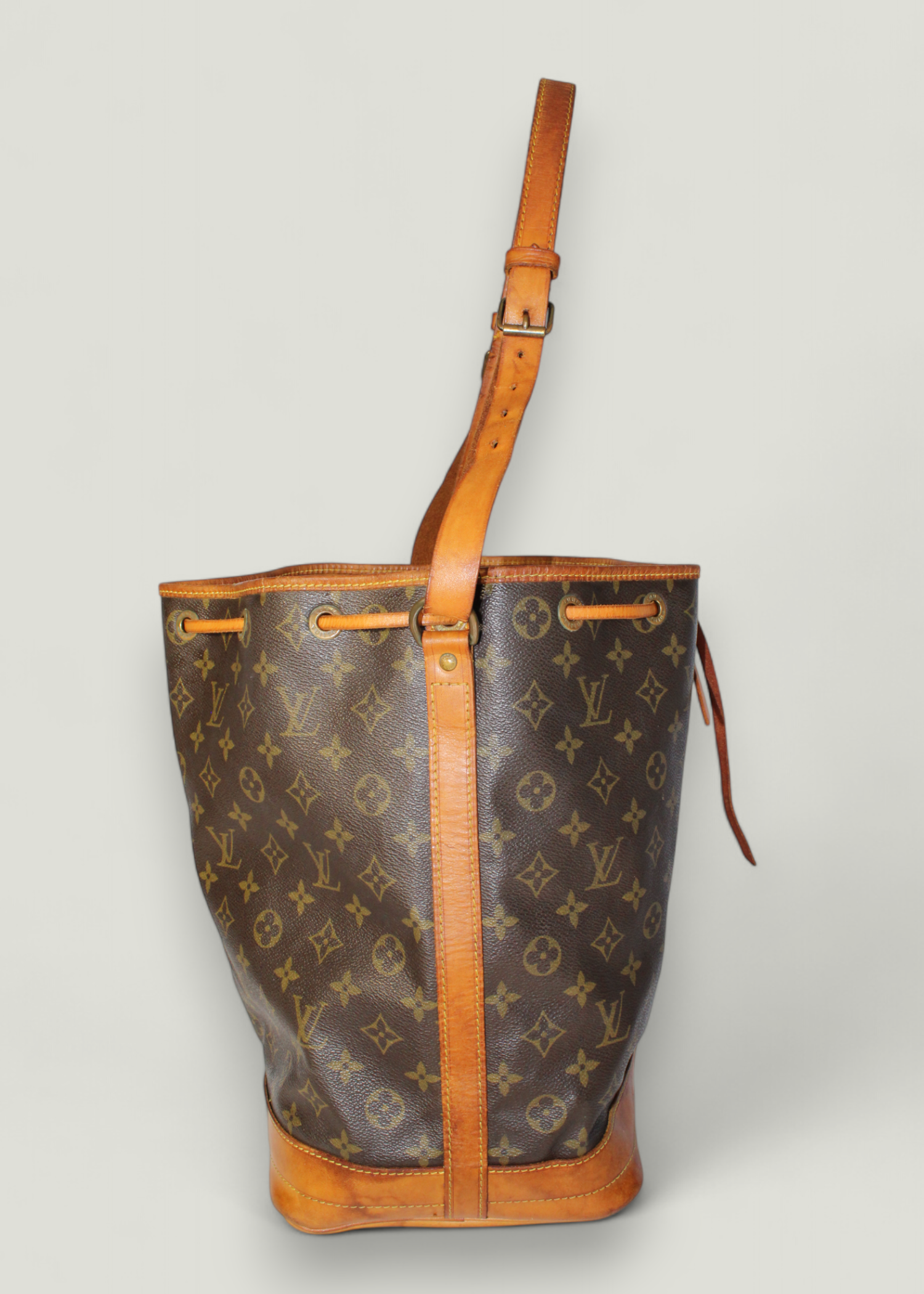 Preloved | Louis Vuitton Noé Skuldertaske Stor i Monogram Canvas