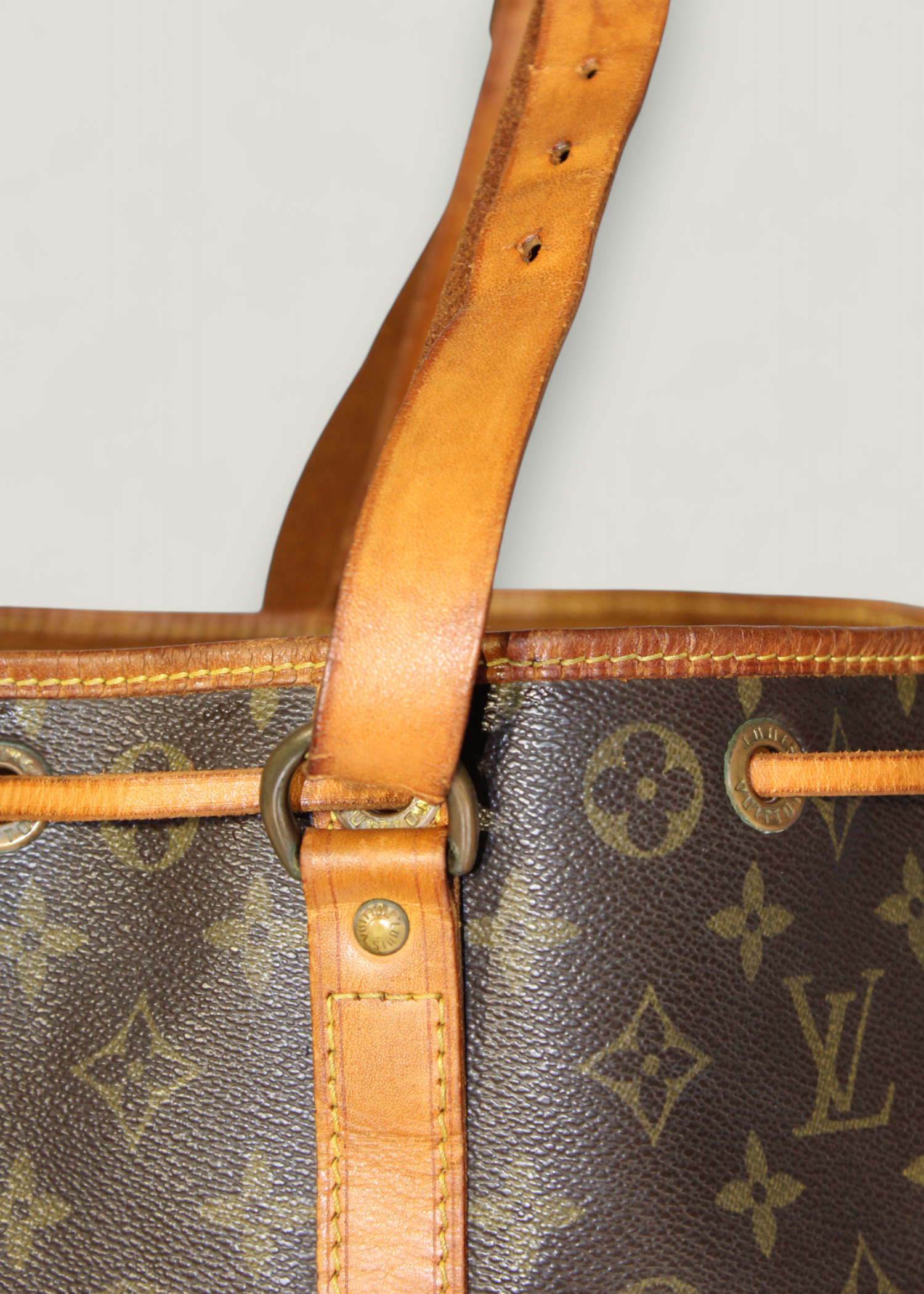 Preloved | Louis Vuitton Noé Skuldertaske Stor i Monogram Canvas