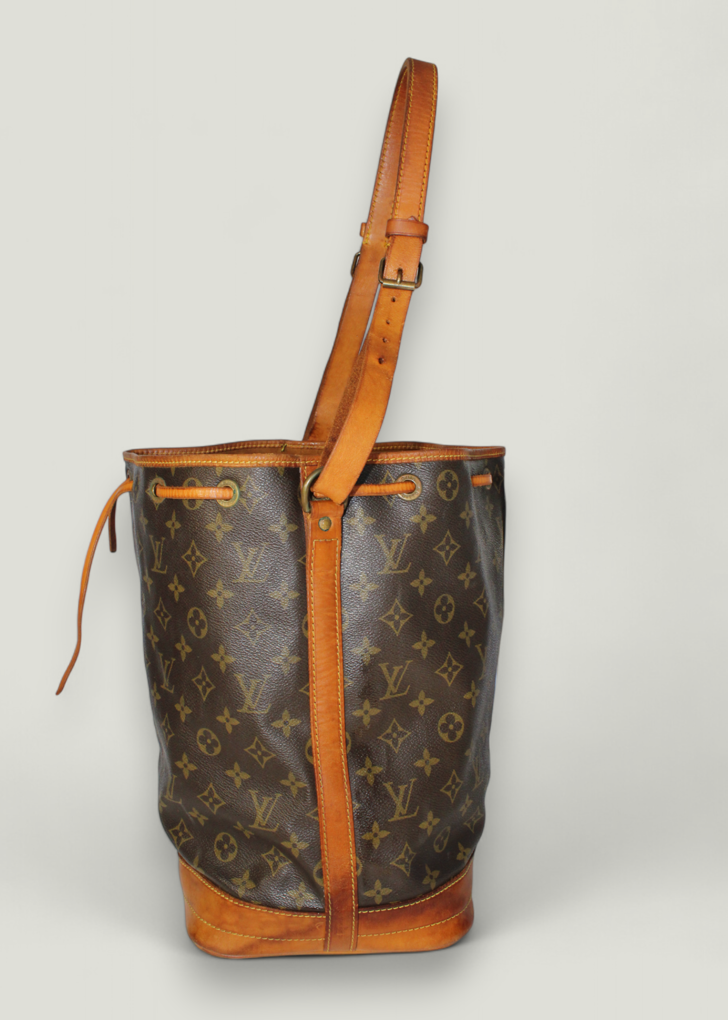 Preloved | Louis Vuitton Noé Skuldertaske Stor i Monogram Canvas