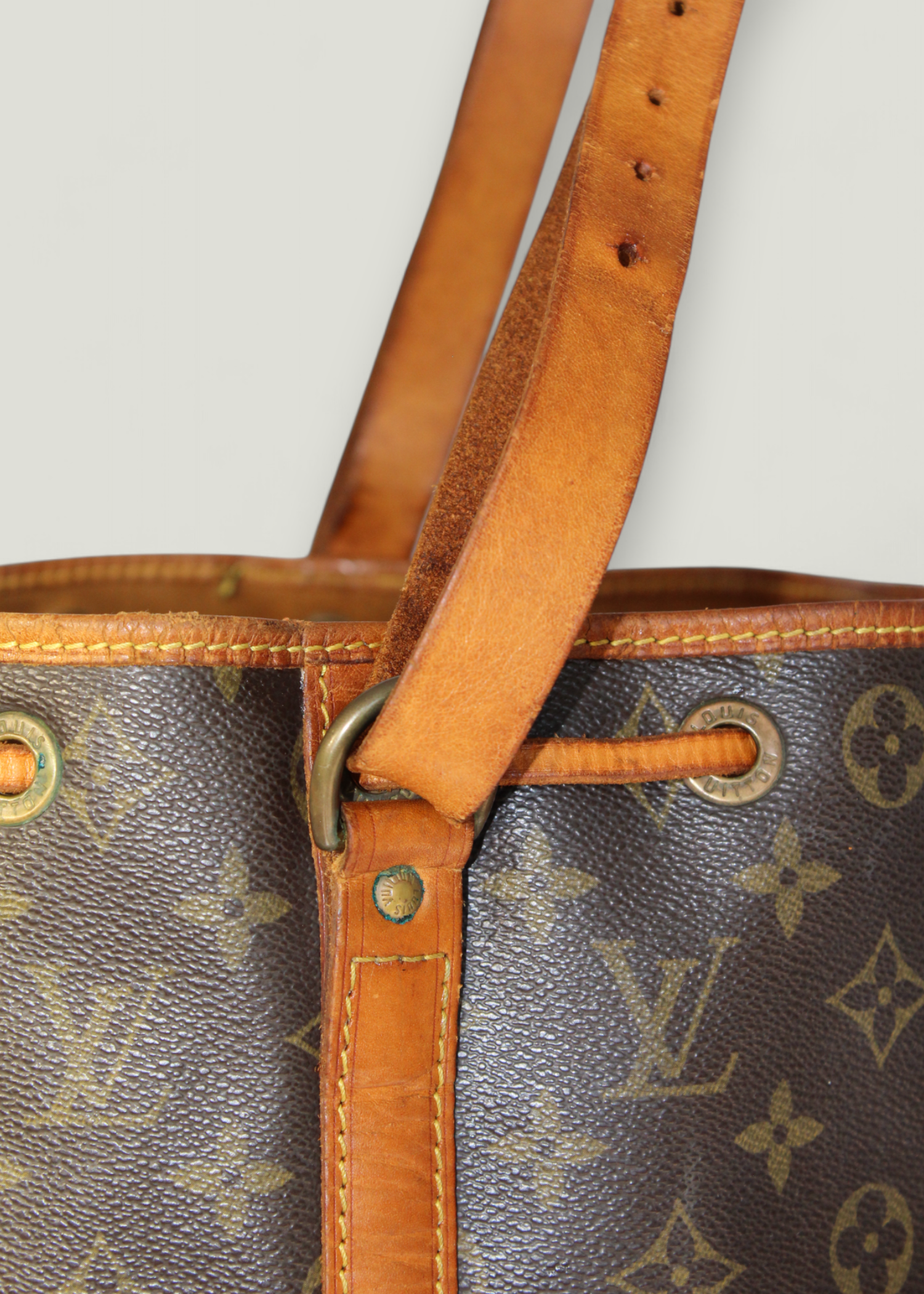 Preloved | Louis Vuitton Noé Skuldertaske Stor i Monogram Canvas