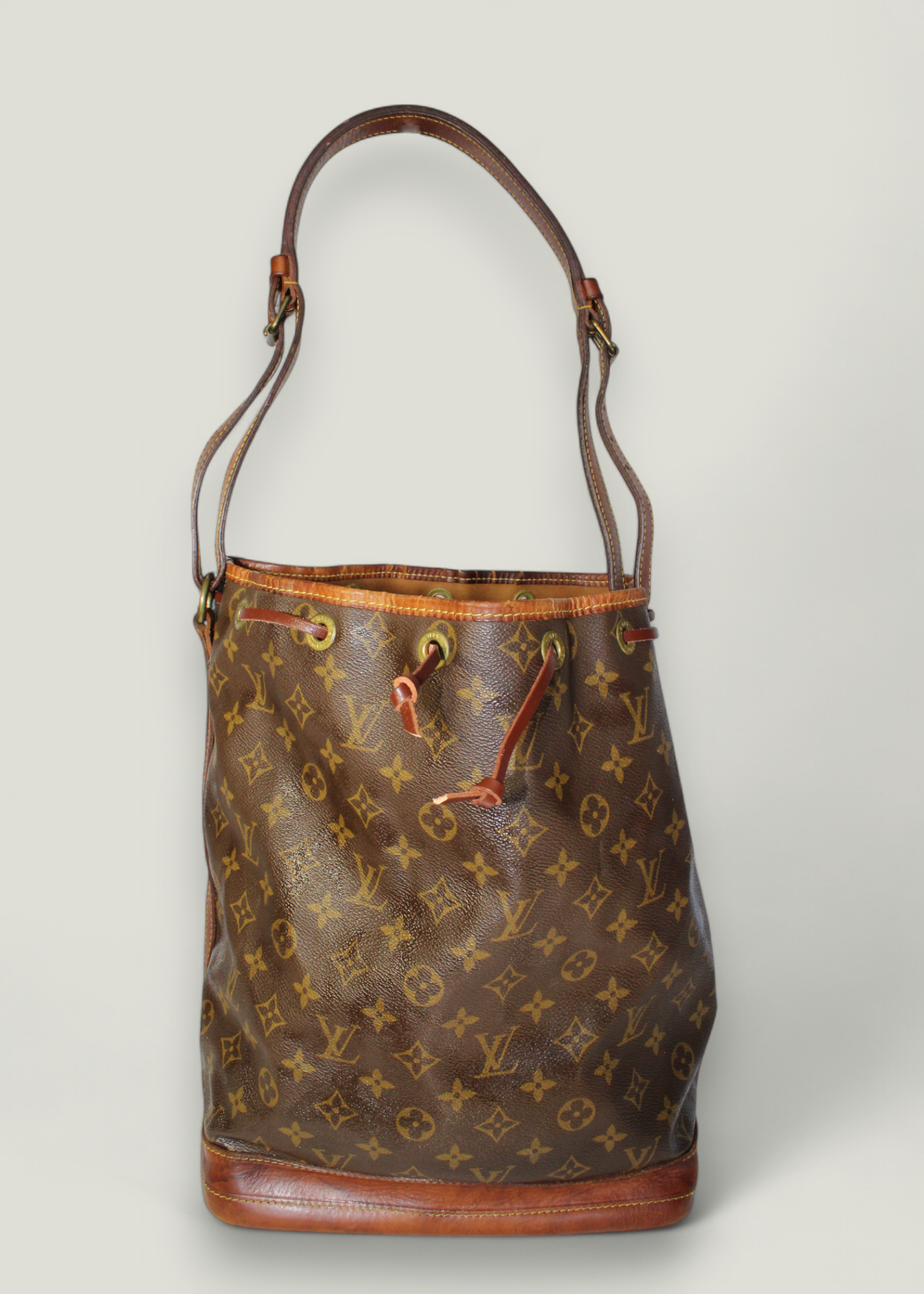 Preloved | Louis Vuitton Noé Skuldertaske Stor i Monogram Canvas