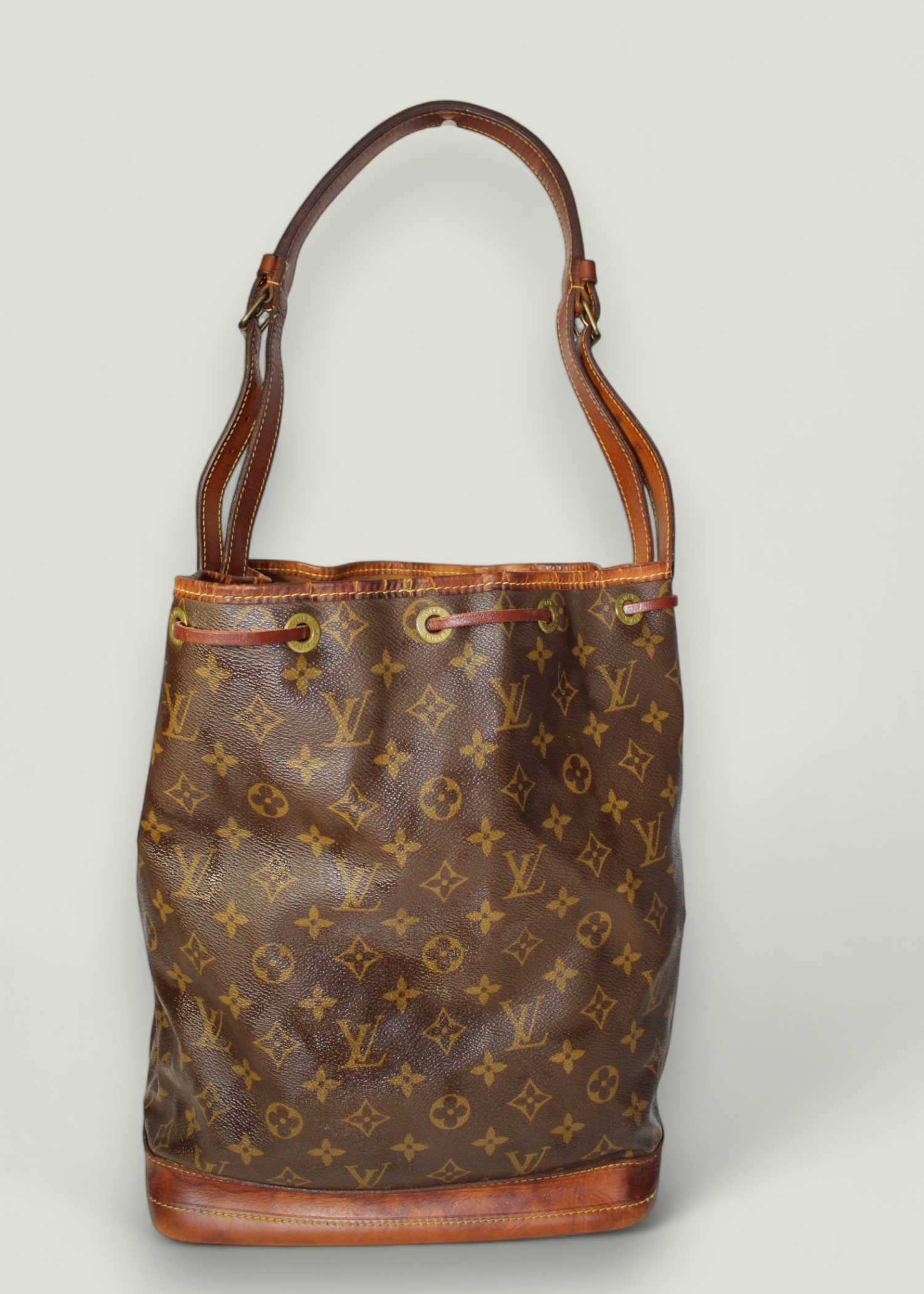 Preloved | Louis Vuitton Noé Skuldertaske Stor i Monogram Canvas