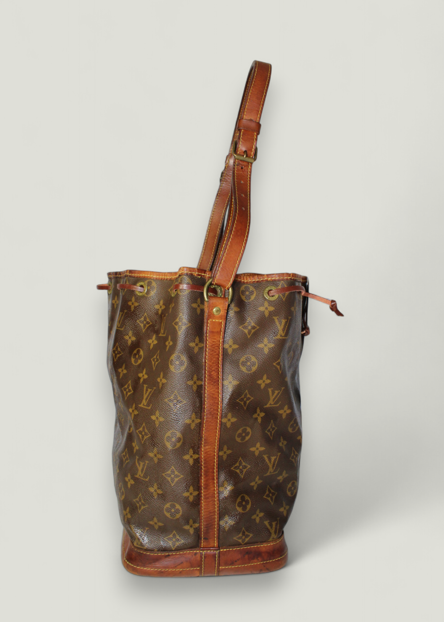 Preloved | Louis Vuitton Noé Skuldertaske Stor i Monogram Canvas