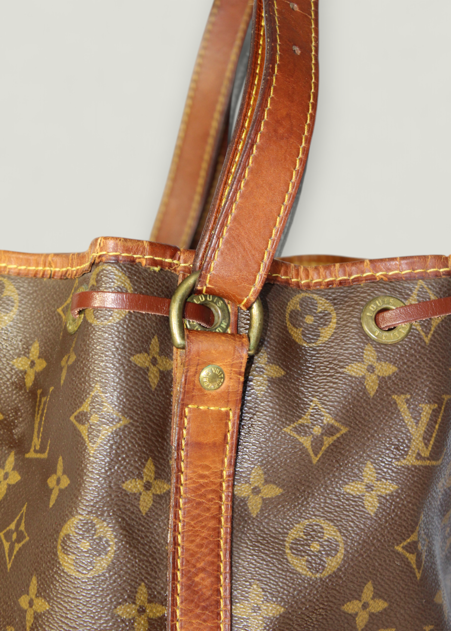 Preloved | Louis Vuitton Noé Skuldertaske Stor i Monogram Canvas