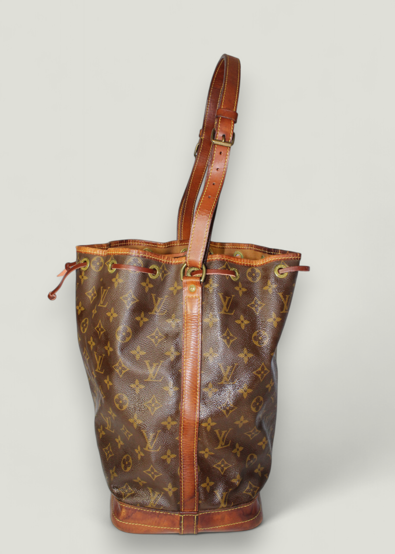 Preloved | Louis Vuitton Noé Skuldertaske Stor i Monogram Canvas