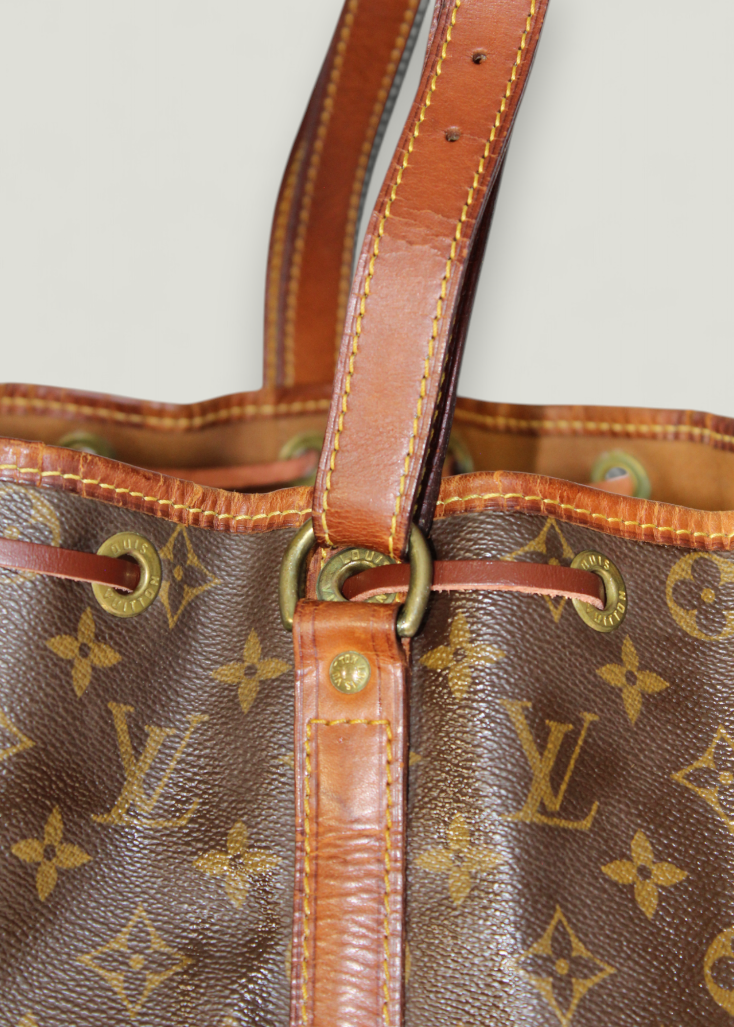 Preloved | Louis Vuitton Noé Skuldertaske Stor i Monogram Canvas