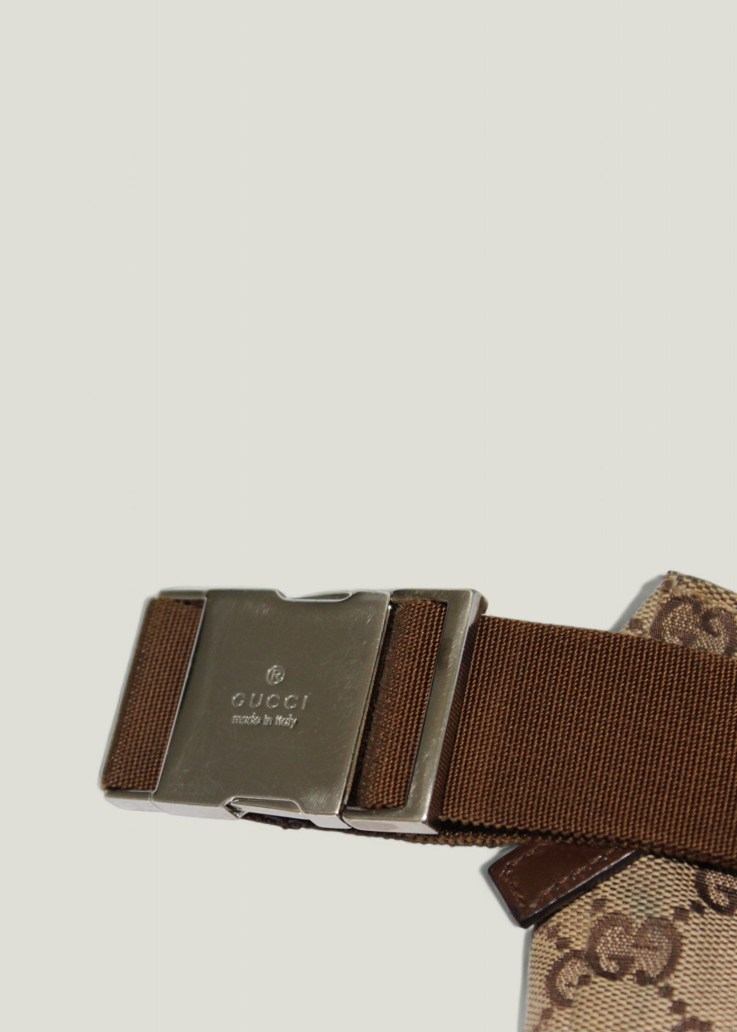 Preloved | GUCCI GG Canvas Bæltetaske i Beige & Brun