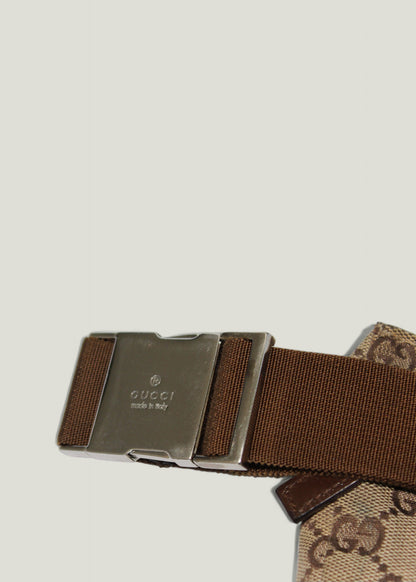 Preloved | GUCCI GG Canvas Bæltetaske i Beige & Brun