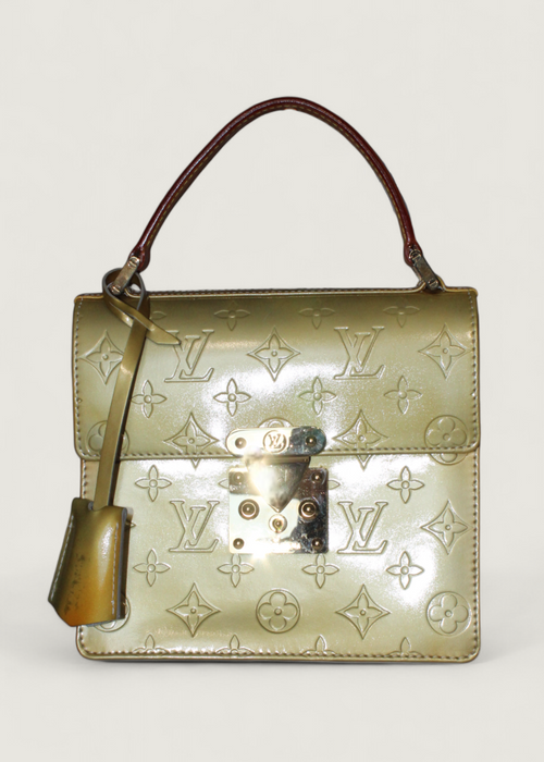 Preloved | Louis Vuitton Monogram Vernis Spring Street Håndtaske i Gul Grøn