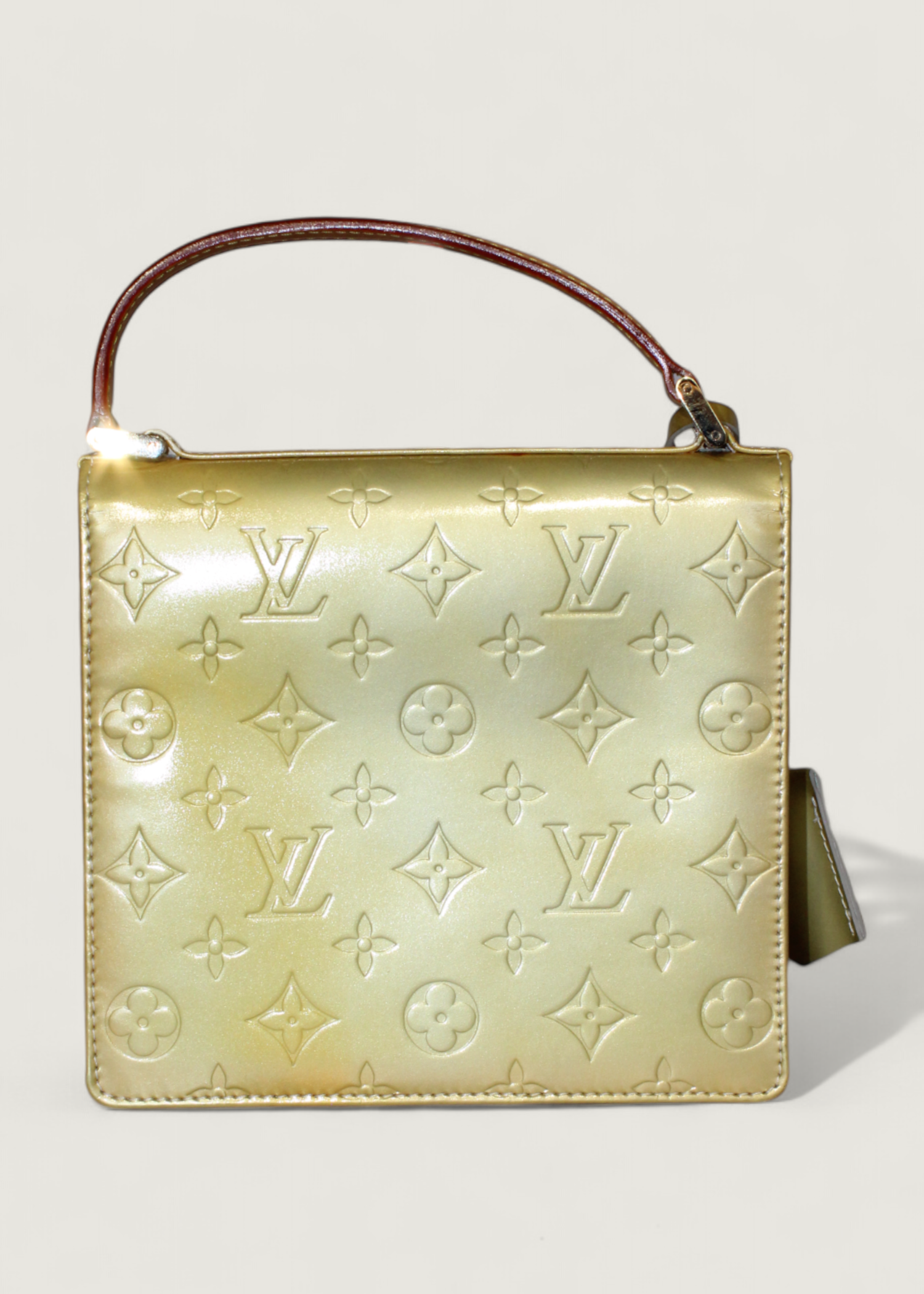 Preloved | Louis Vuitton Monogram Vernis Spring Street Håndtaske i Gul Grøn