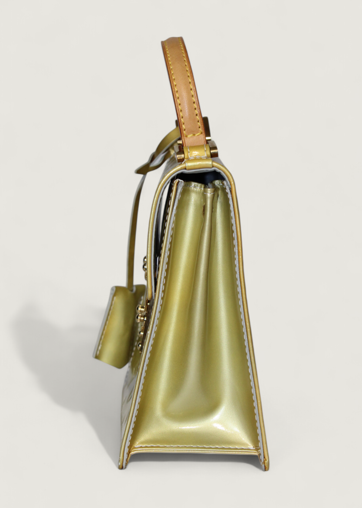 Preloved | Louis Vuitton Monogram Vernis Spring Street Håndtaske i Gul Grøn