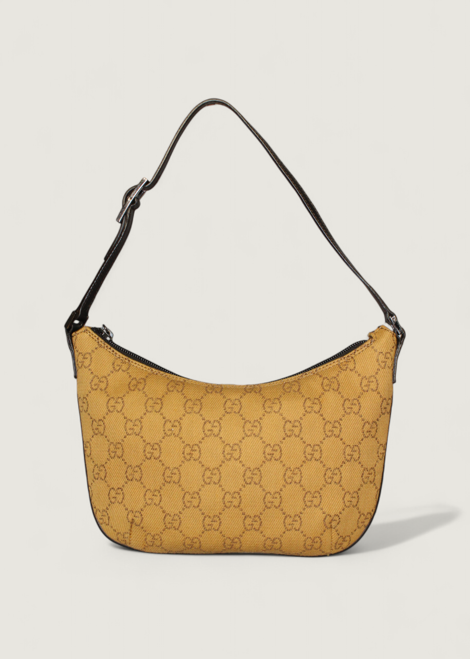 Preloved | Gucci GG Monogram Pochette i Brun Denim