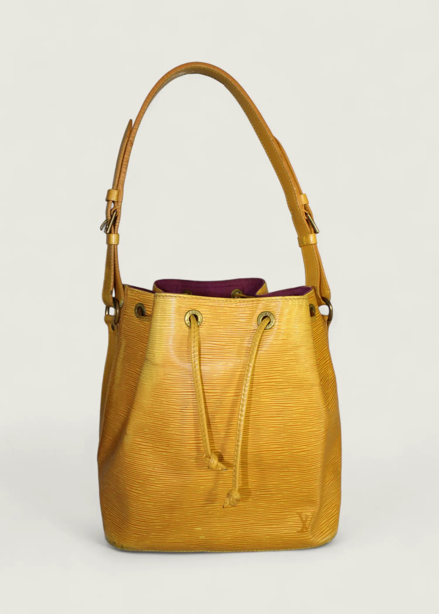 Preloved | Louis Vuitton Petit Noé Skuldertaske i Gul Epi Læder Louis Vuitton