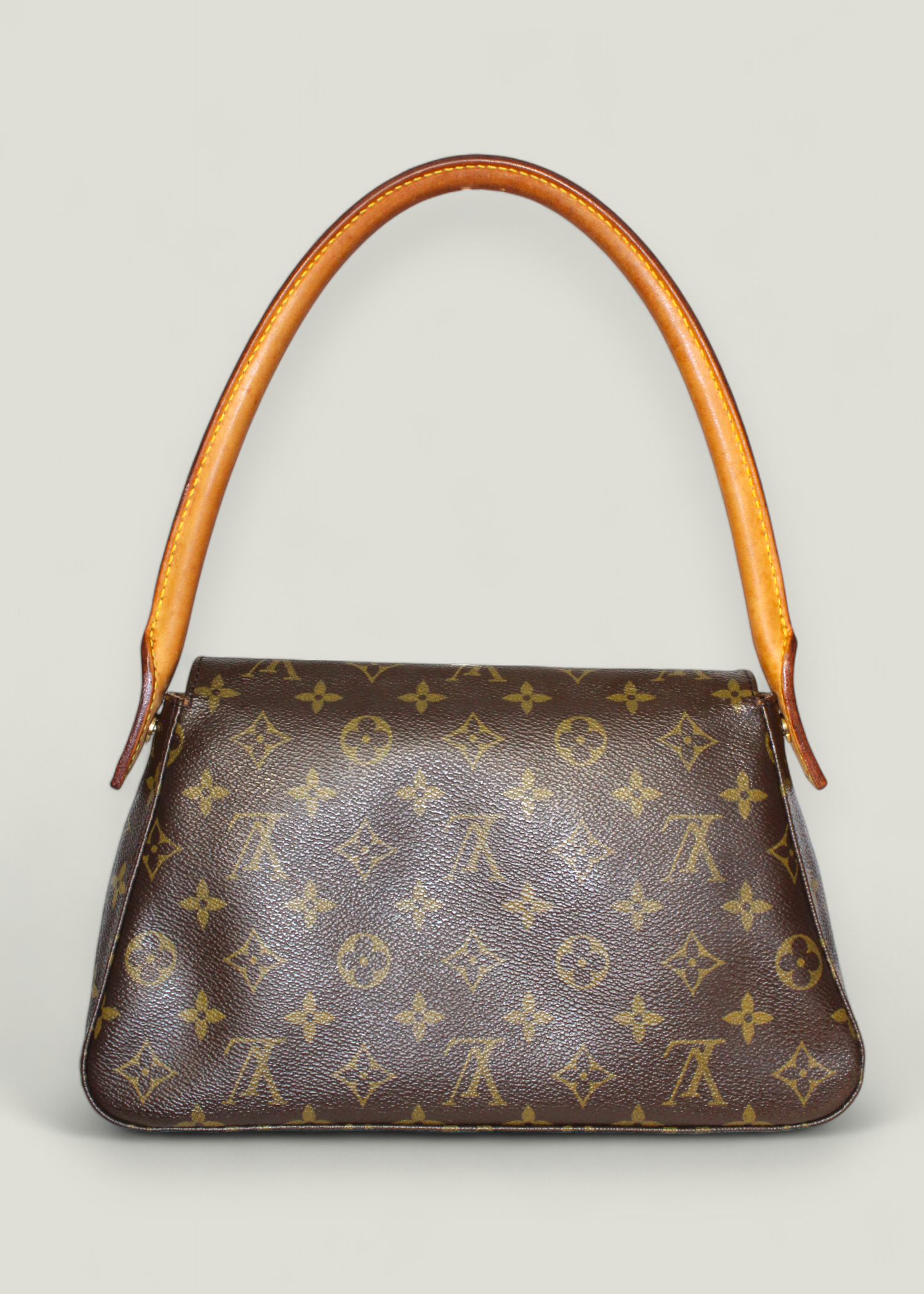 Preloved | Louis Vuitton Mini Looping Håndtaske i Monogram Med Originalt Kort