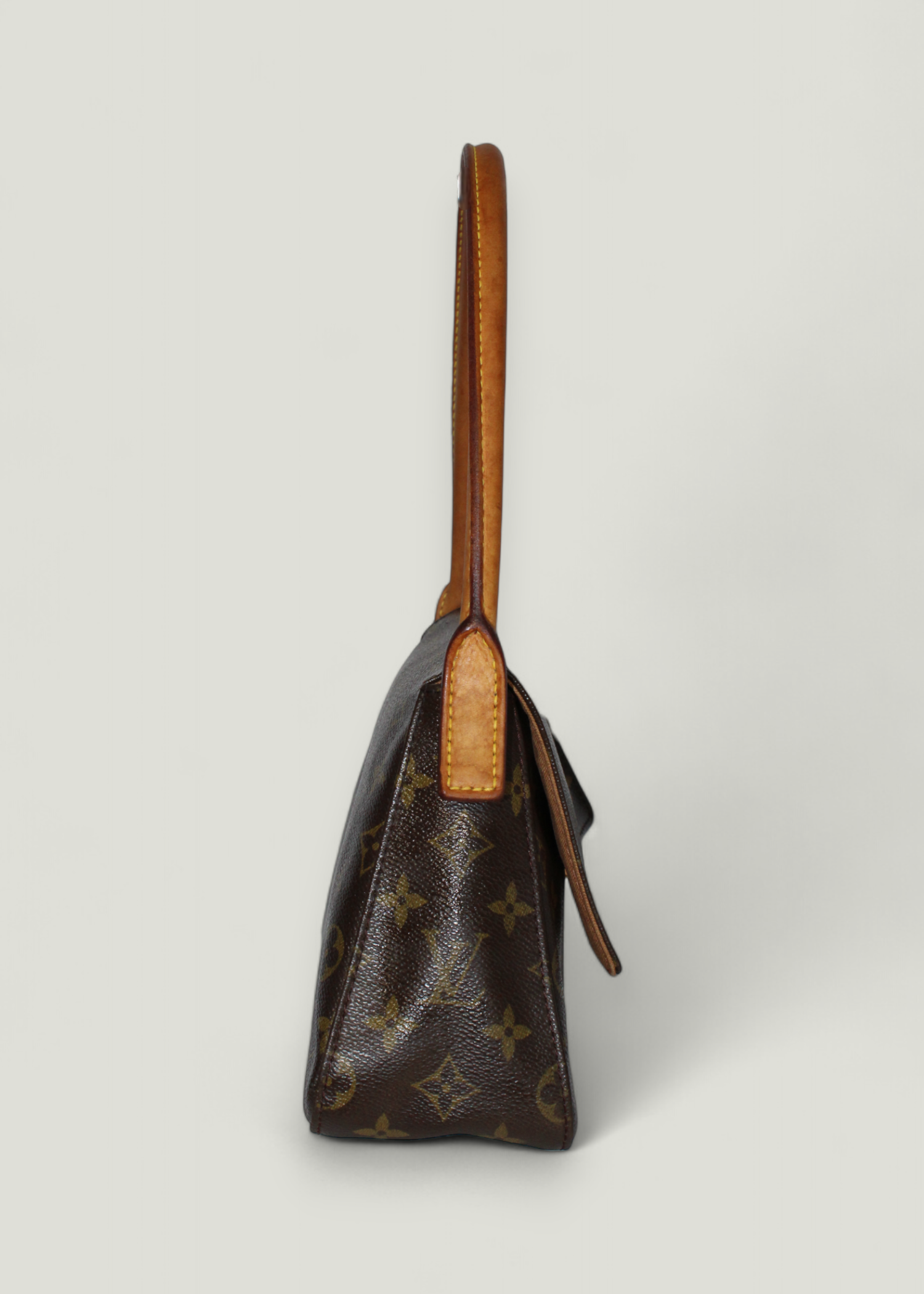 Preloved | Louis Vuitton Mini Looping Håndtaske i Monogram Med Originalt Kort