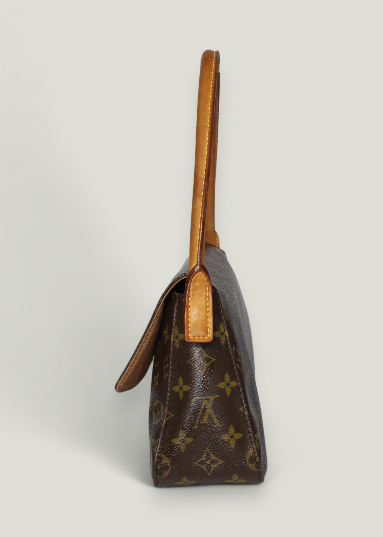 Preloved | Louis Vuitton Mini Looping Håndtaske i Monogram Med Originalt Kort