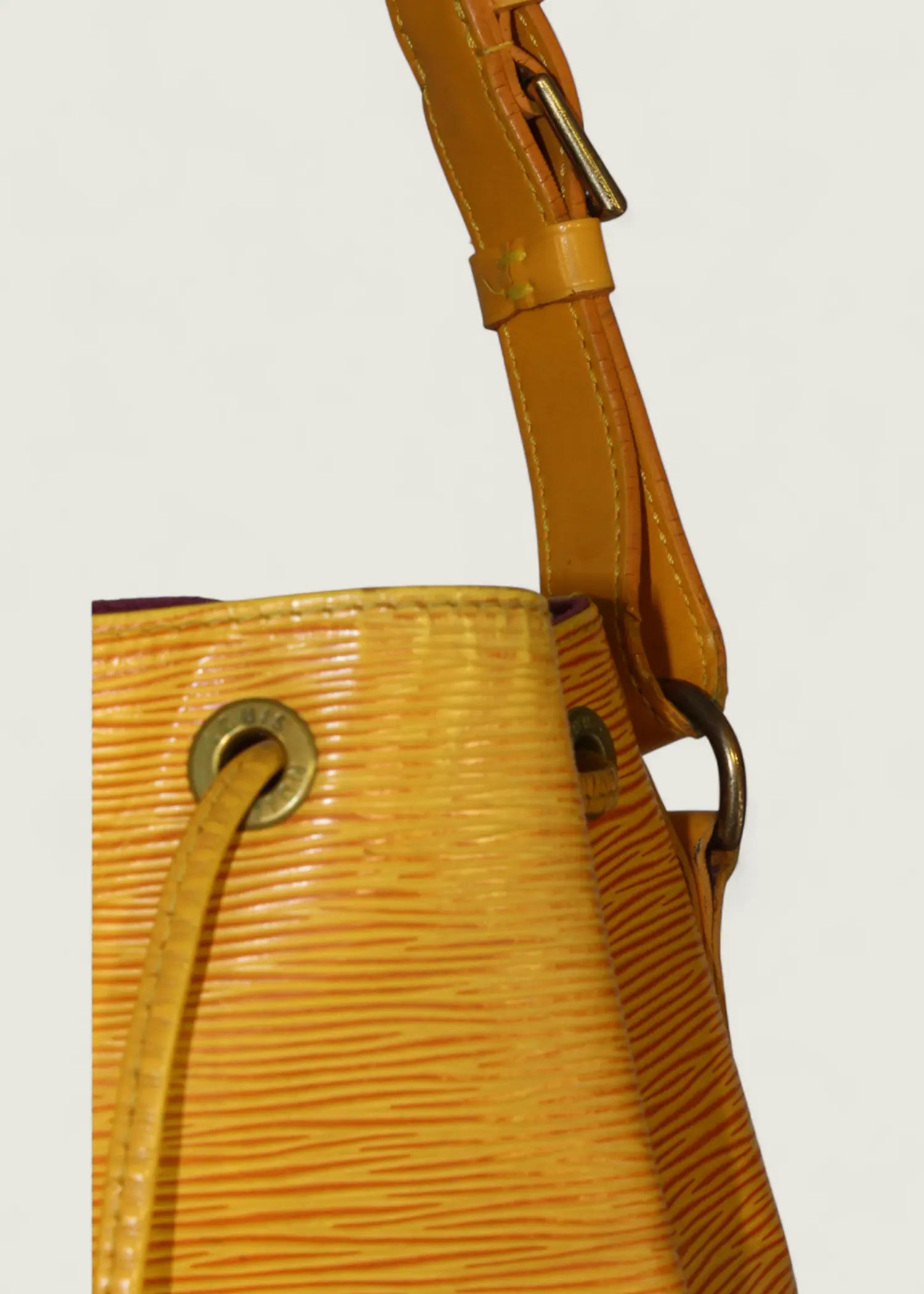 Preloved | Louis Vuitton Petit Noé Skuldertaske i Gul Epi Læder Louis Vuitton